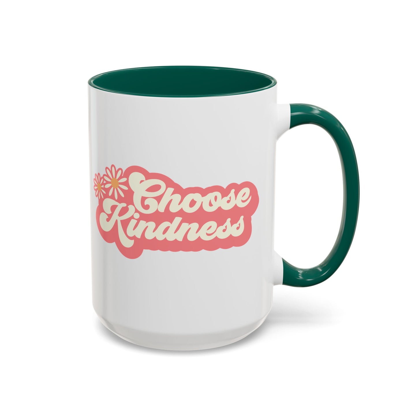 Choose Kindness Retro Accent Mug (11oz/15oz)