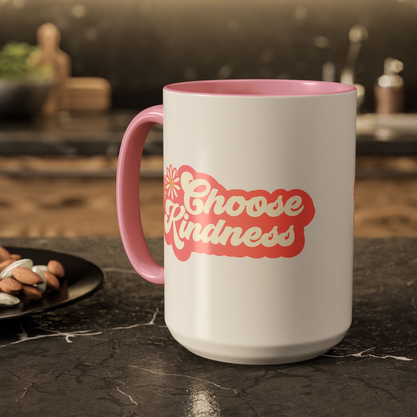 Choose Kindness Retro Accent Mug (11oz/15oz)