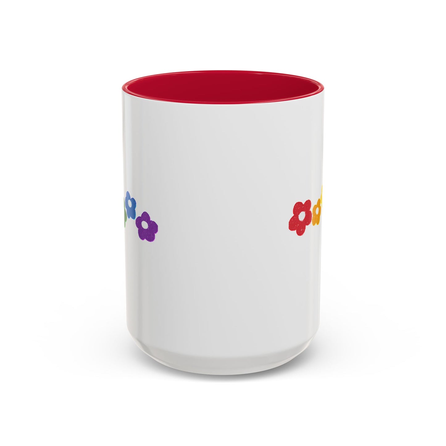 Rainbow Flower Arc Ceramic Mug – 11oz, 15oz, 20oz