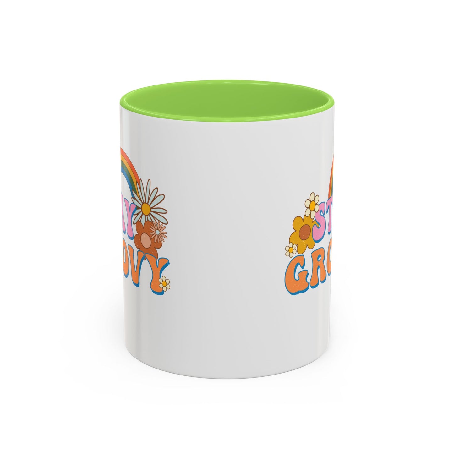 Stay Groovy Coffee Mug – Accent (11/15oz, 9 Colors)