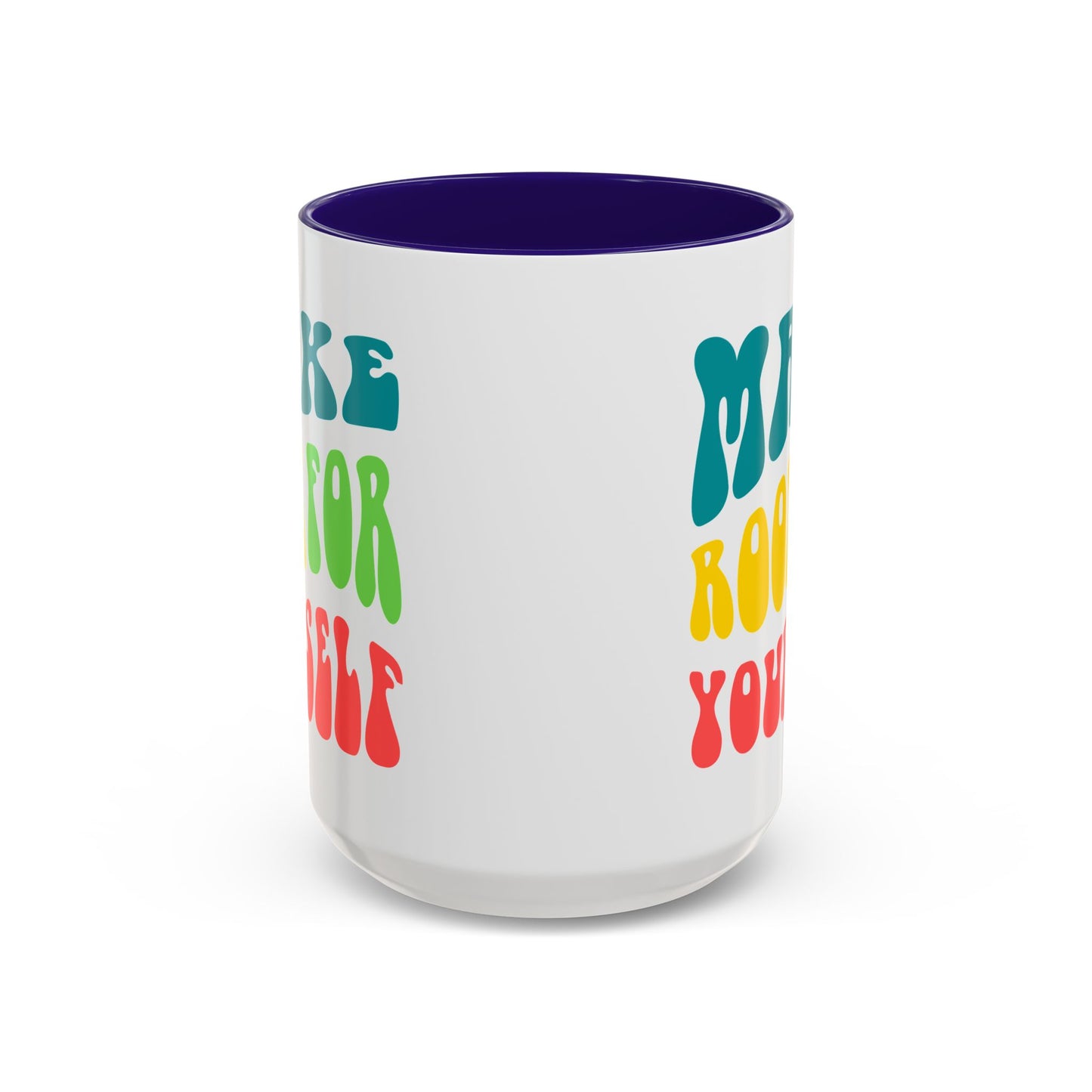 Make Room For Yourself – Retro Affirmation Accent Mug (11oz/15oz)