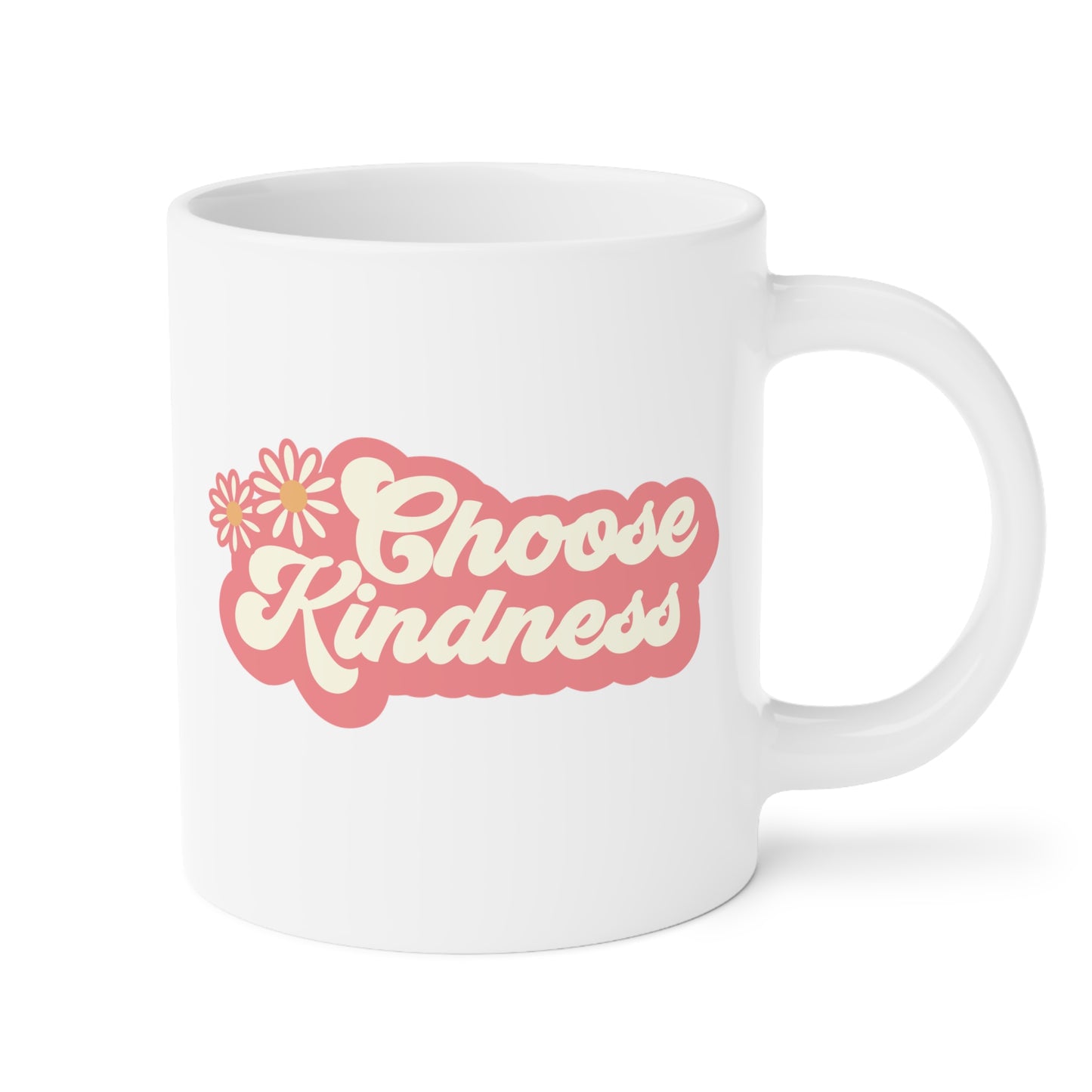 Choose Kindness Coffee Mug 20oz - Inspirational Ceramic Cup, Positivity & Kindness, Empathetic Gift, Compassion Themed, Daily Reminder
