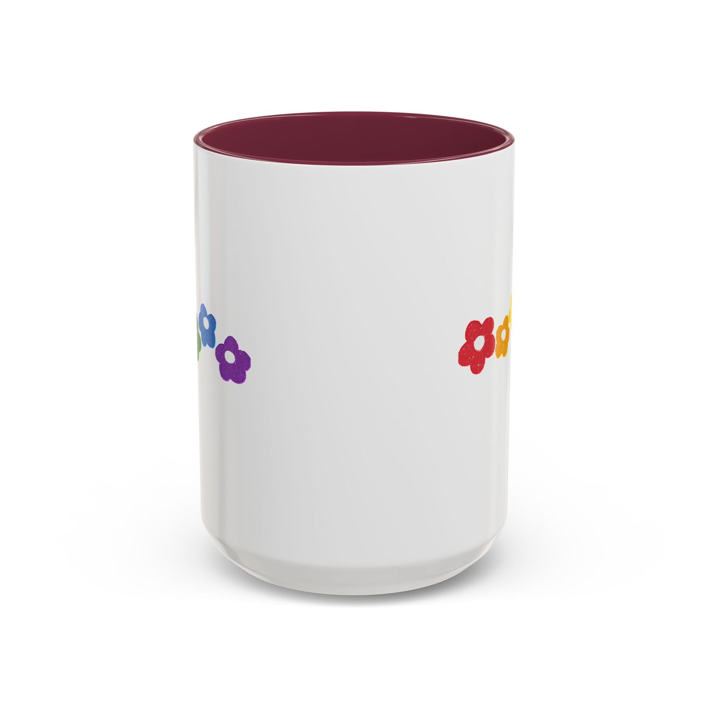 Rainbow Flower Arc Ceramic Mug – 11oz, 15oz, 20oz