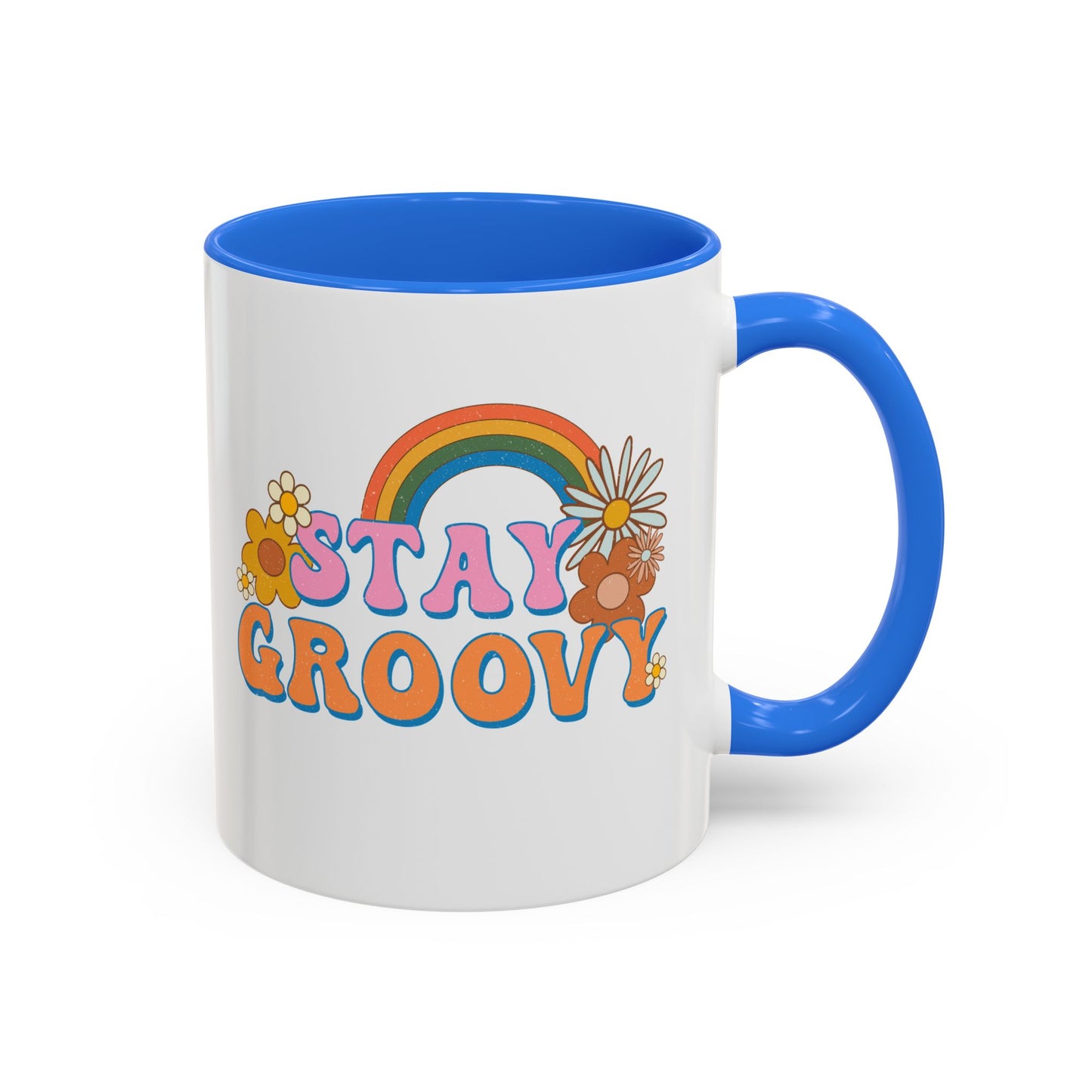 Stay Groovy Coffee Mug – Accent (11/15oz, 9 Colors)