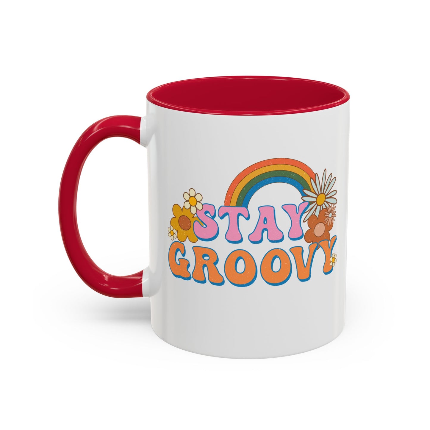 Stay Groovy Coffee Mug – Accent (11/15oz, 9 Colors)