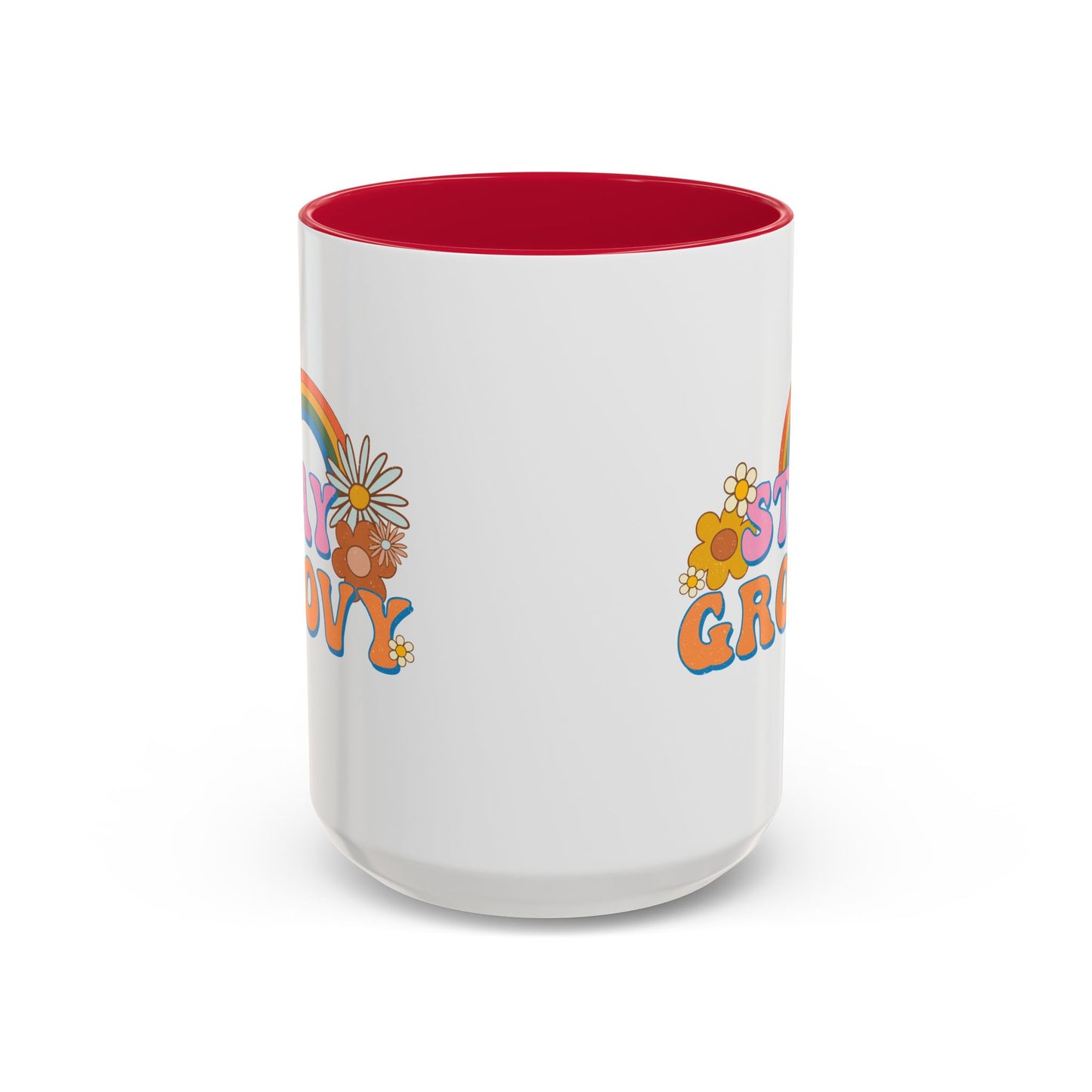 Stay Groovy Coffee Mug – Accent (11/15oz, 9 Colors)