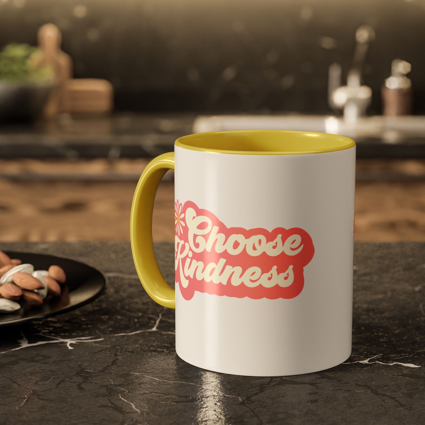 Choose Kindness Retro Accent Mug (11oz/15oz)