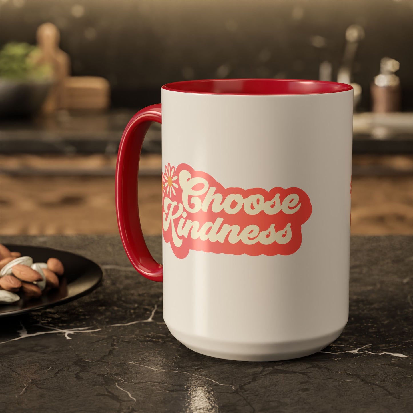 Choose Kindness Retro Accent Mug (11oz/15oz)
