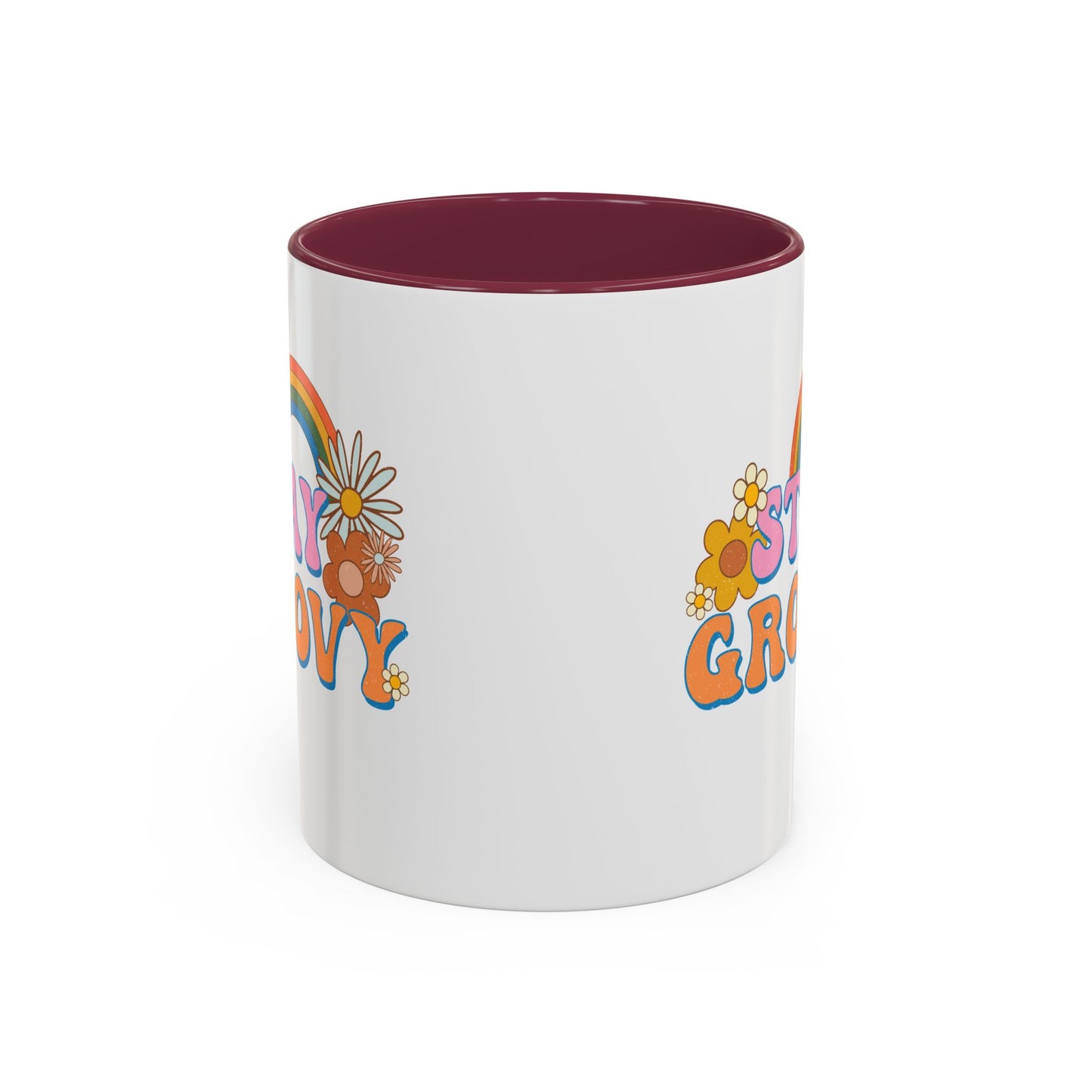 Stay Groovy Coffee Mug – Accent (11/15oz, 9 Colors)