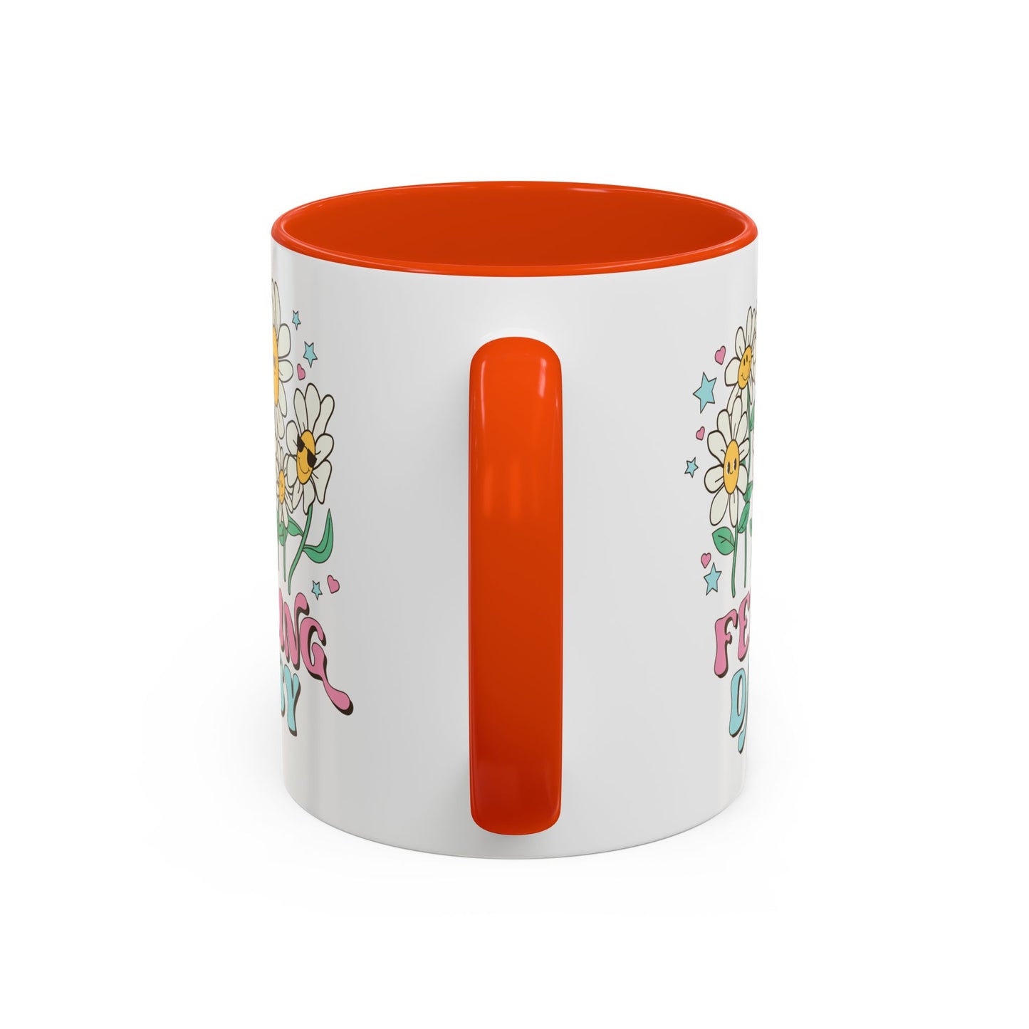 Feeling Daisy – Groovy Floral Accent Mug (11oz/15oz)
