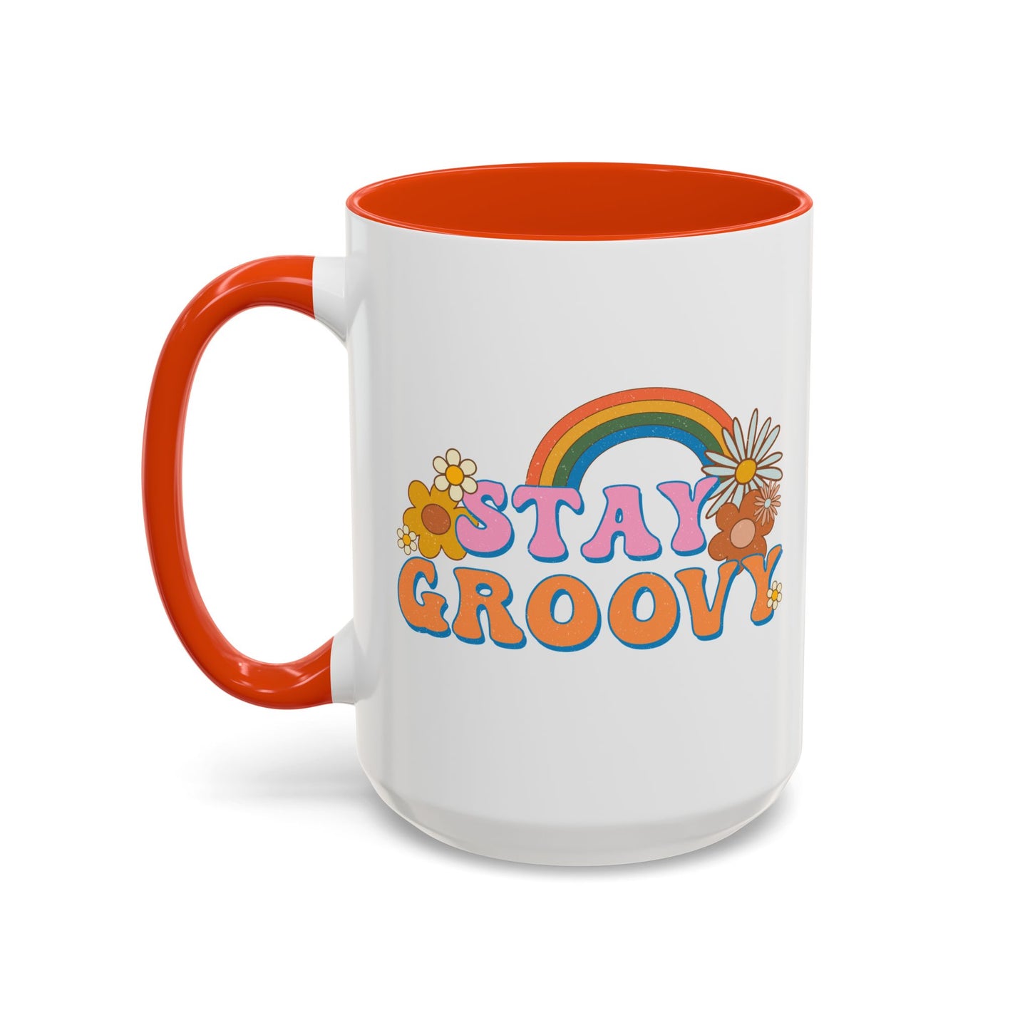 Stay Groovy Coffee Mug – Accent (11/15oz, 9 Colors)