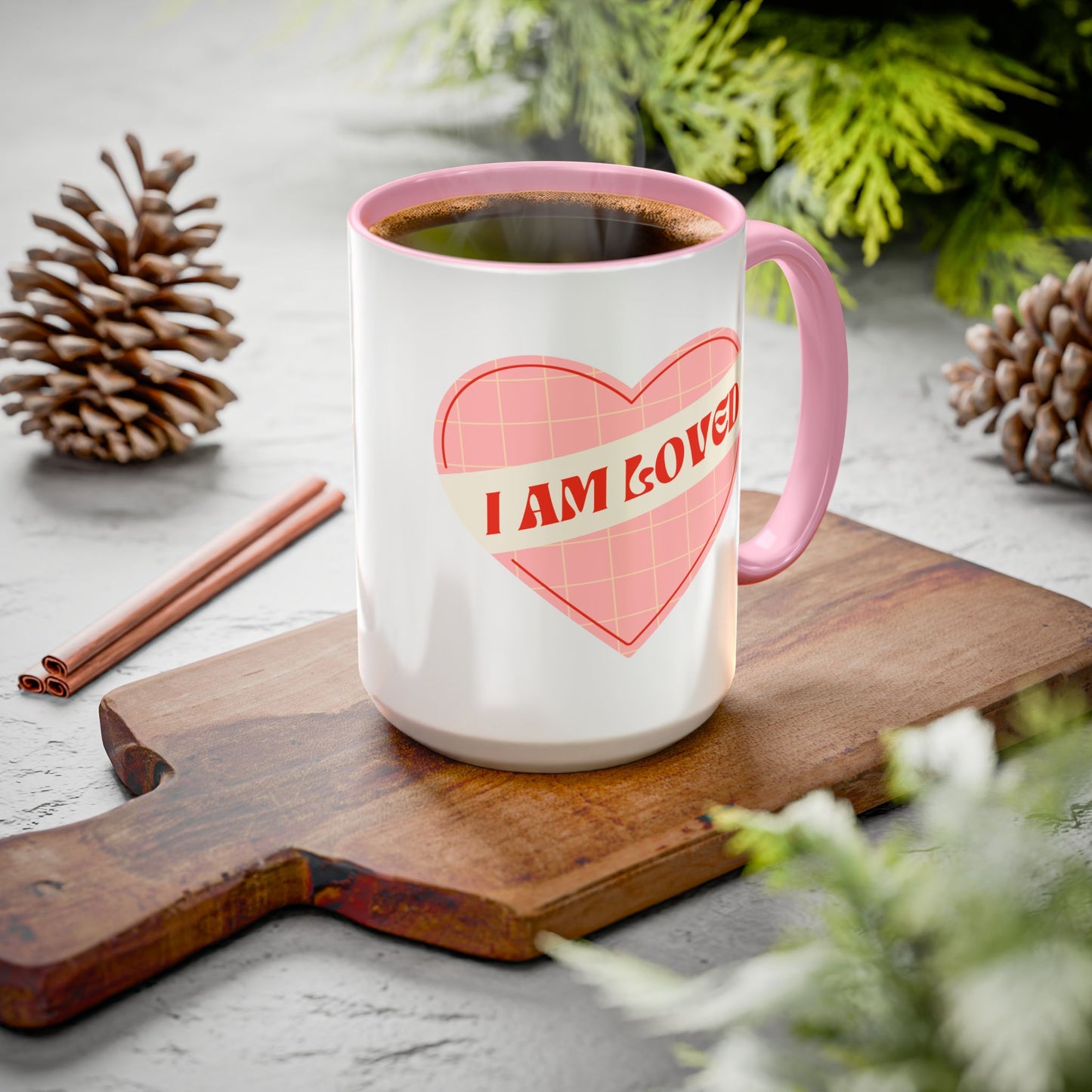 I Am Loved Heart – Accent Mug (11oz/15oz)