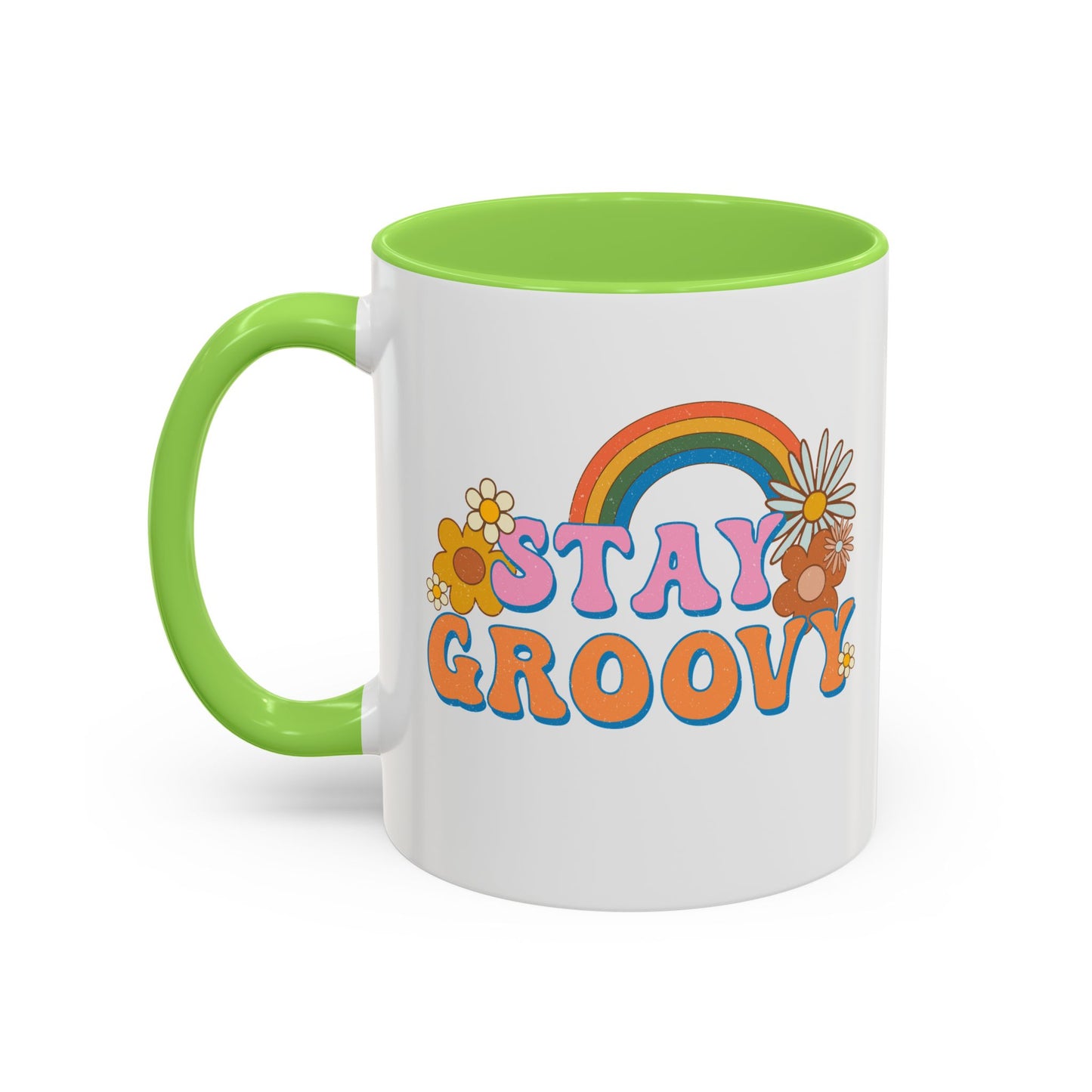 Stay Groovy Coffee Mug – Accent (11/15oz, 9 Colors)