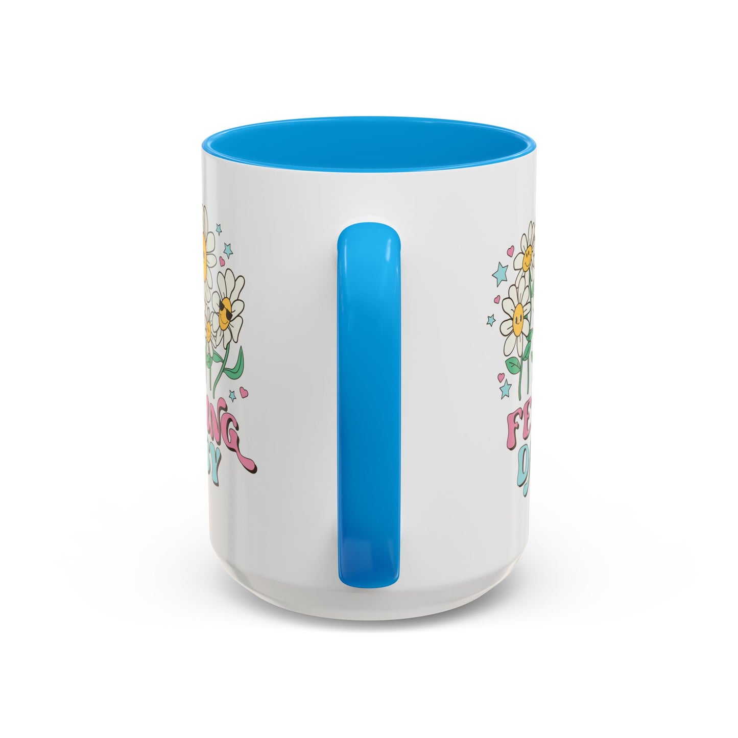 Feeling Daisy – Groovy Floral Accent Mug (11oz/15oz)