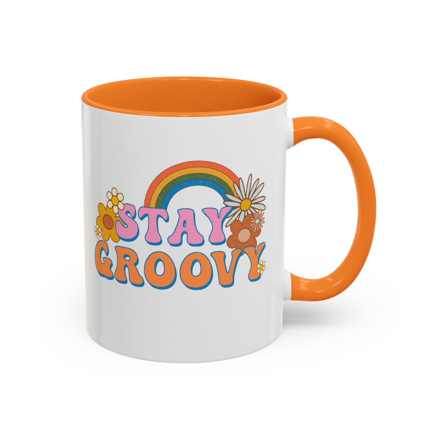 Stay Groovy Coffee Mug – Accent (11/15oz, 9 Colors)