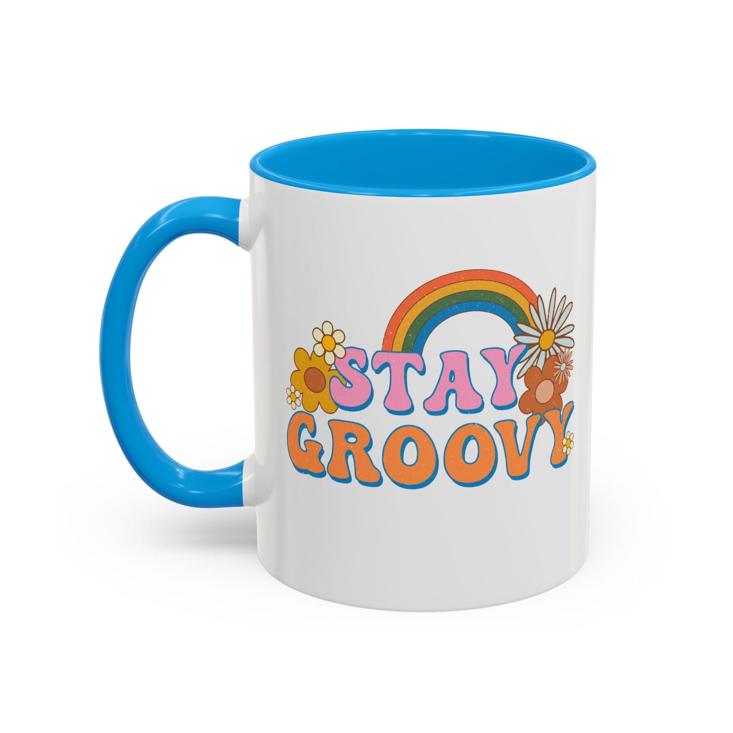 Stay Groovy Coffee Mug – Accent (11/15oz, 9 Colors)