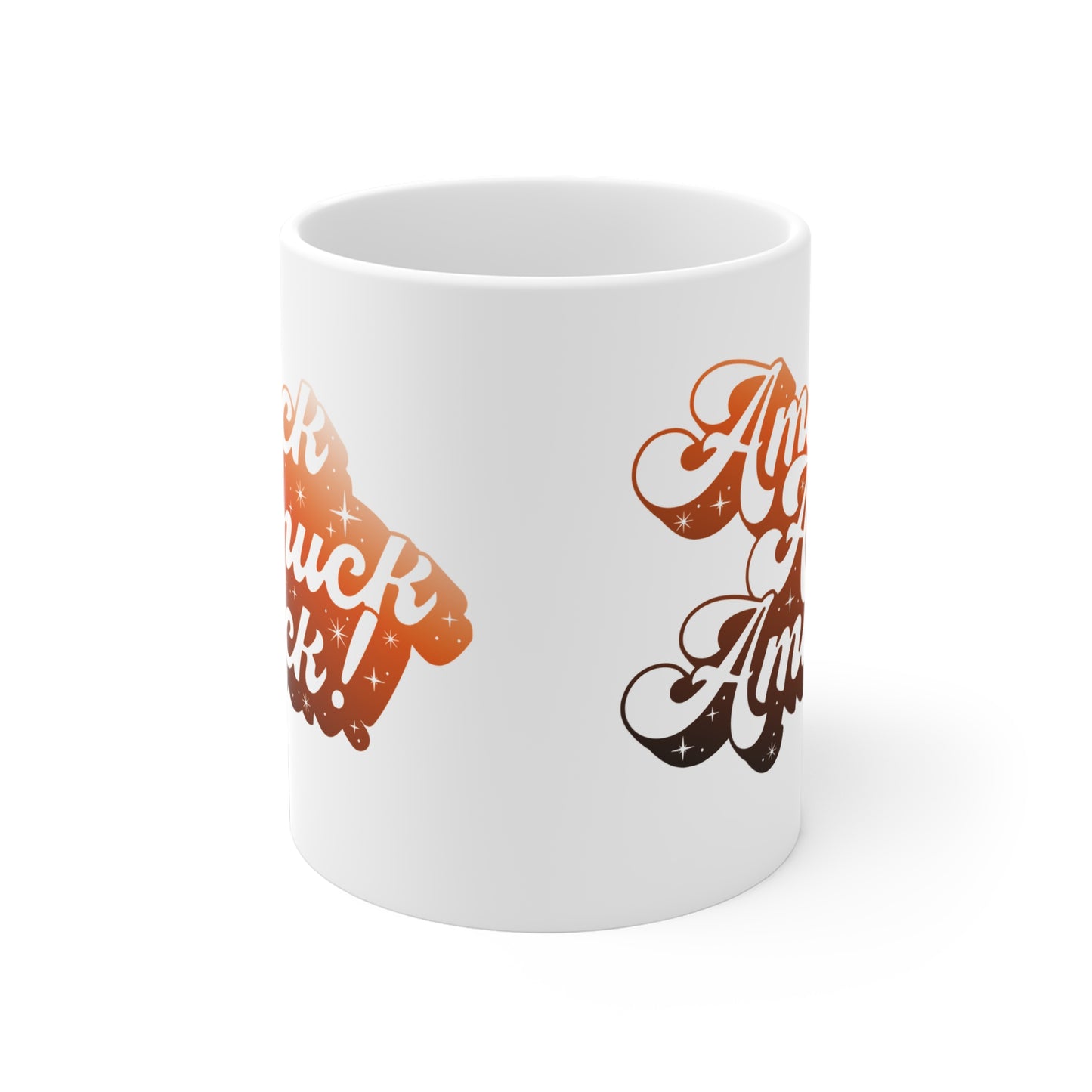 Amuck Amuck Amuck! Coffee Mug – White Ceramic | Halloween Groovy Vibes