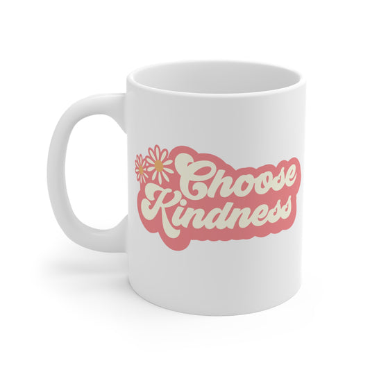 Choose Kindness Coffee Mug 20oz - Inspirational Ceramic Cup, Positivity & Kindness, Empathetic Gift, Compassion Themed, Daily Reminder