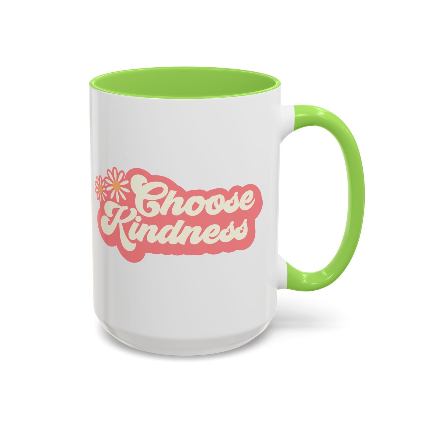 Choose Kindness Retro Accent Mug (11oz/15oz)