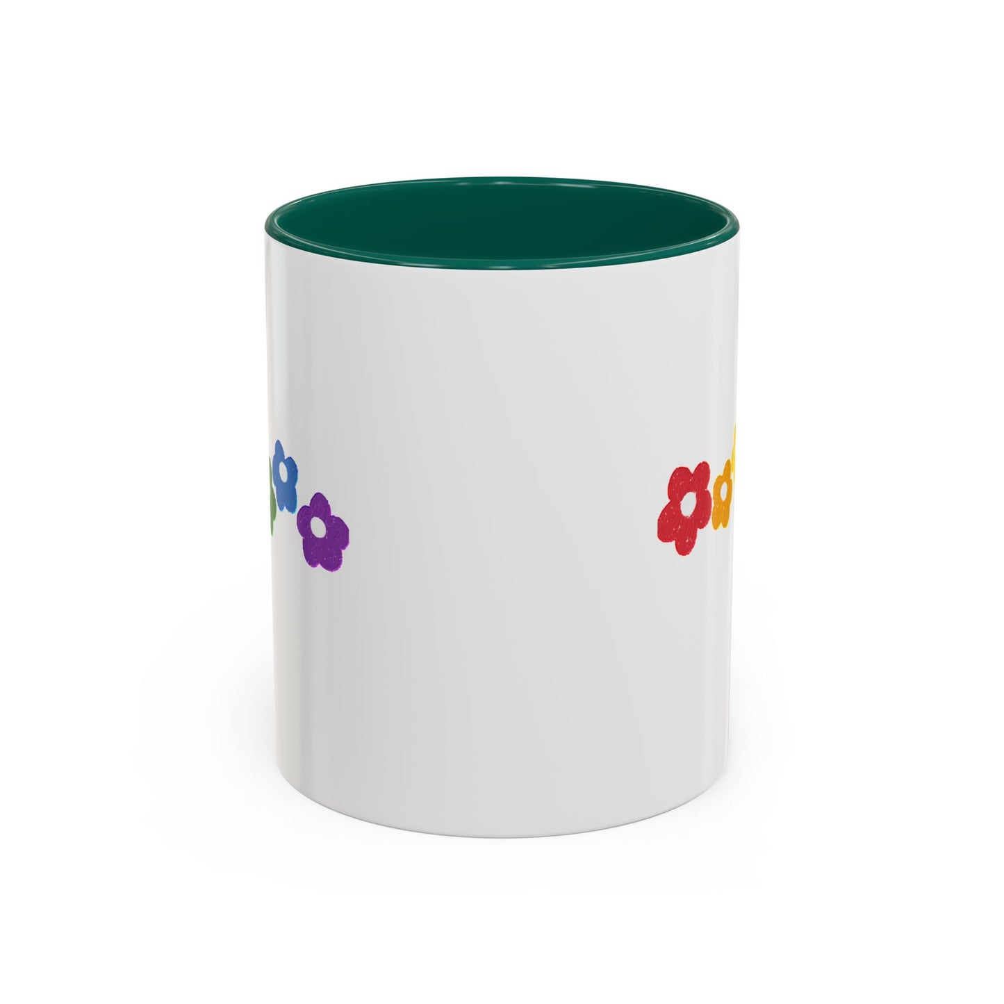 Rainbow Flower Arc Ceramic Mug – 11oz, 15oz, 20oz