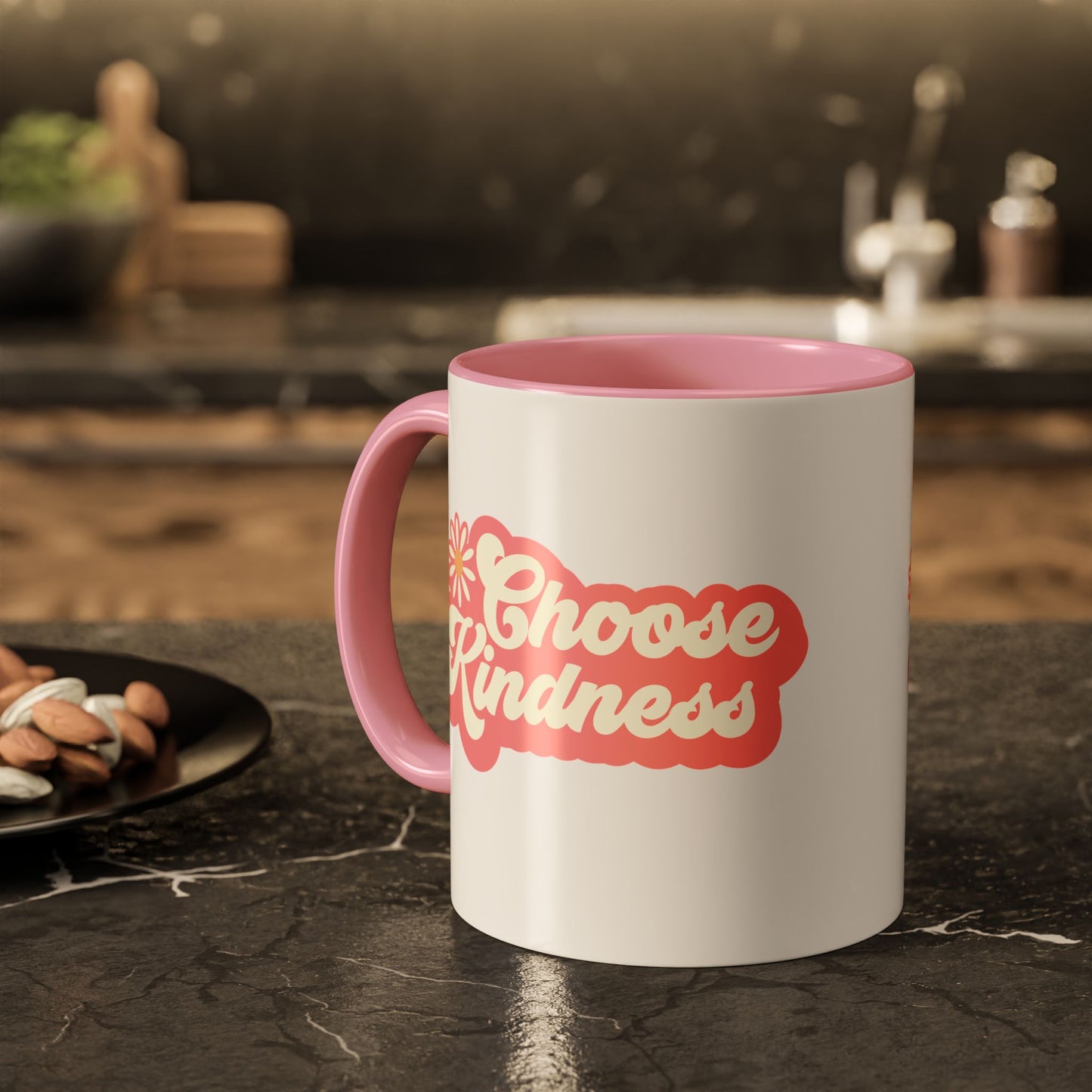 Choose Kindness Retro Accent Mug (11oz/15oz)