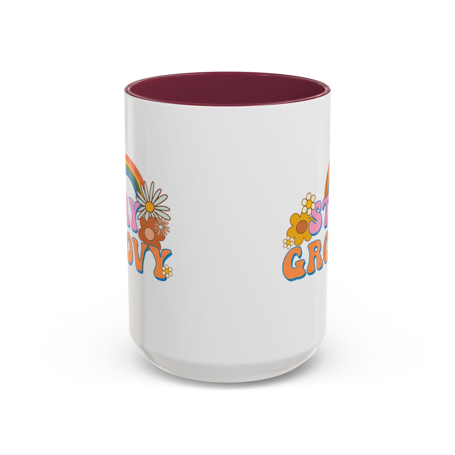 Stay Groovy Coffee Mug – Accent (11/15oz, 9 Colors)