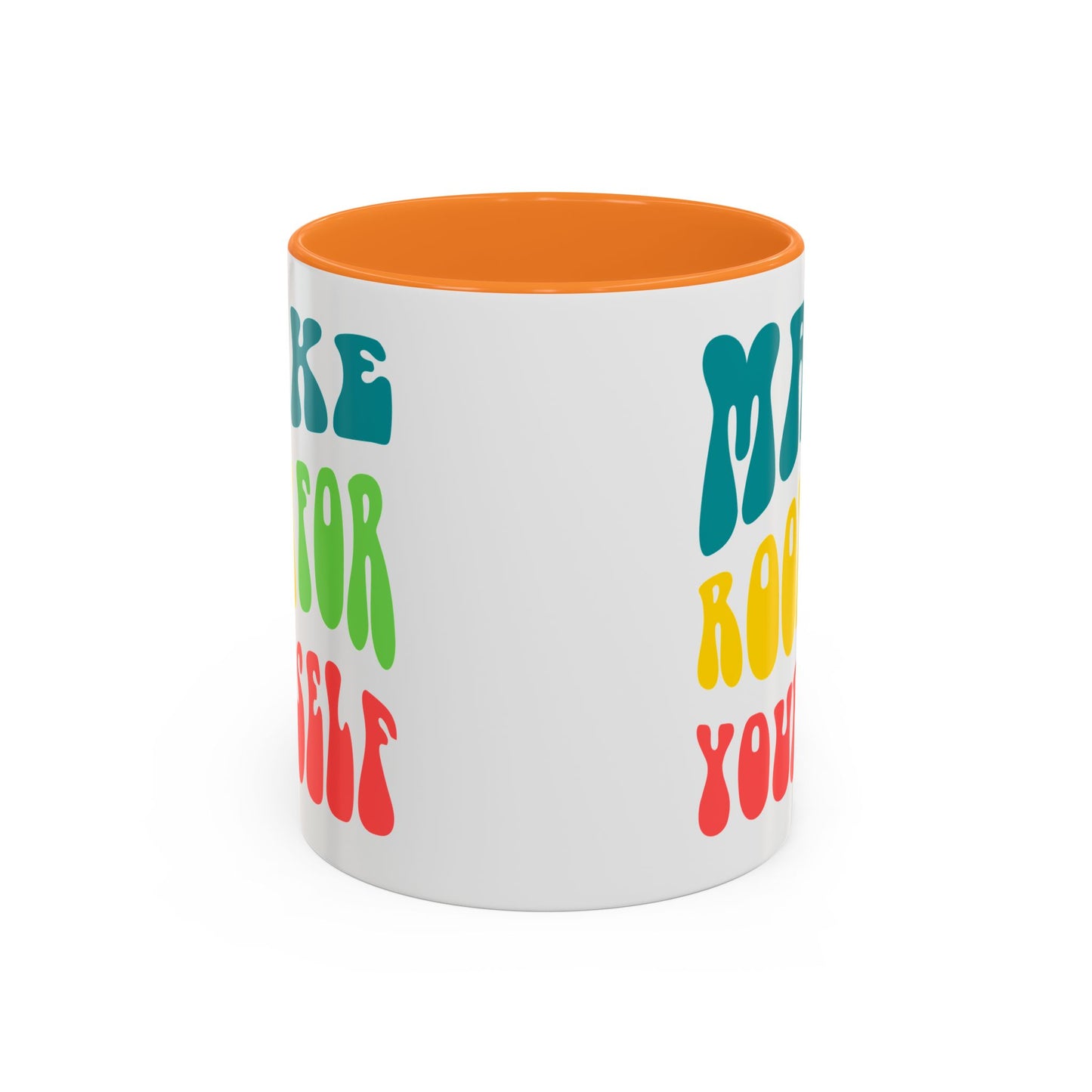 Make Room For Yourself – Retro Affirmation Accent Mug (11oz/15oz)