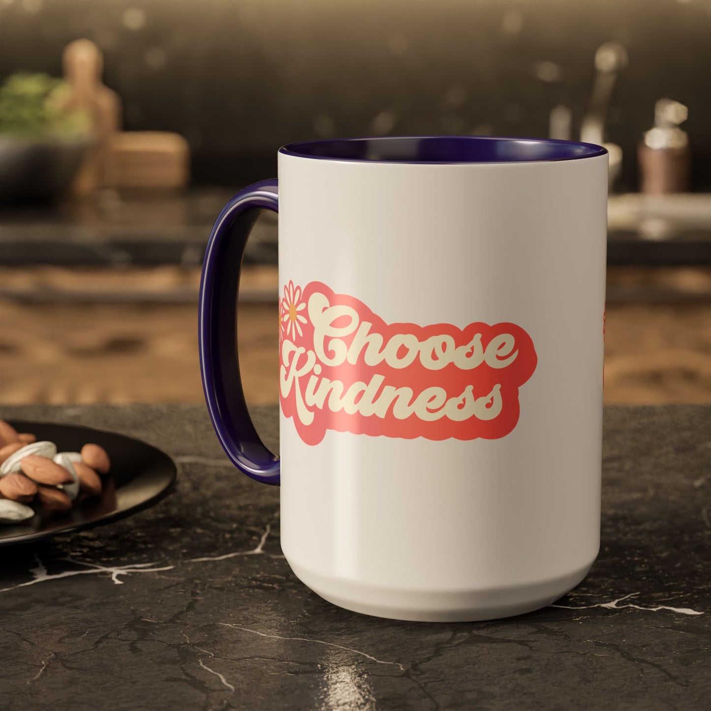 Choose Kindness Retro Accent Mug (11oz/15oz)