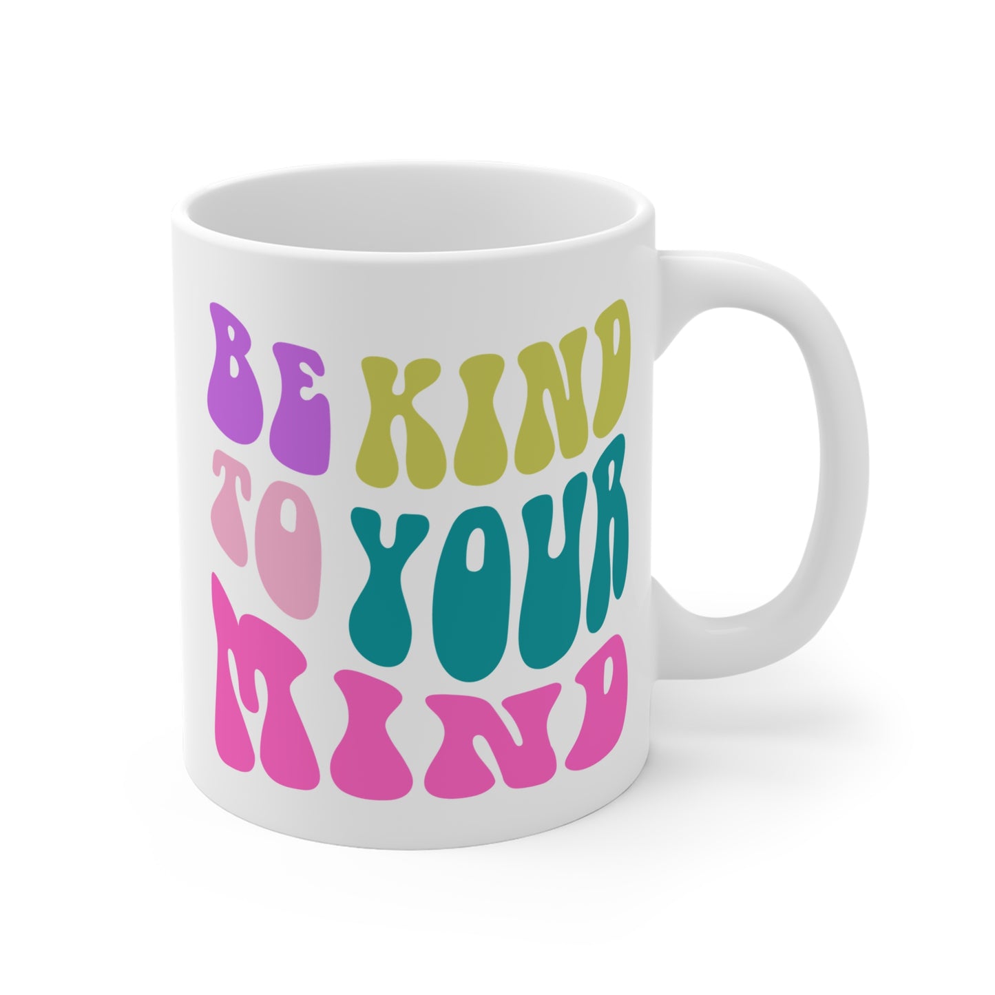 Be Kind To Your Mind Ceramic Mug – 11oz, 15oz, 20oz
