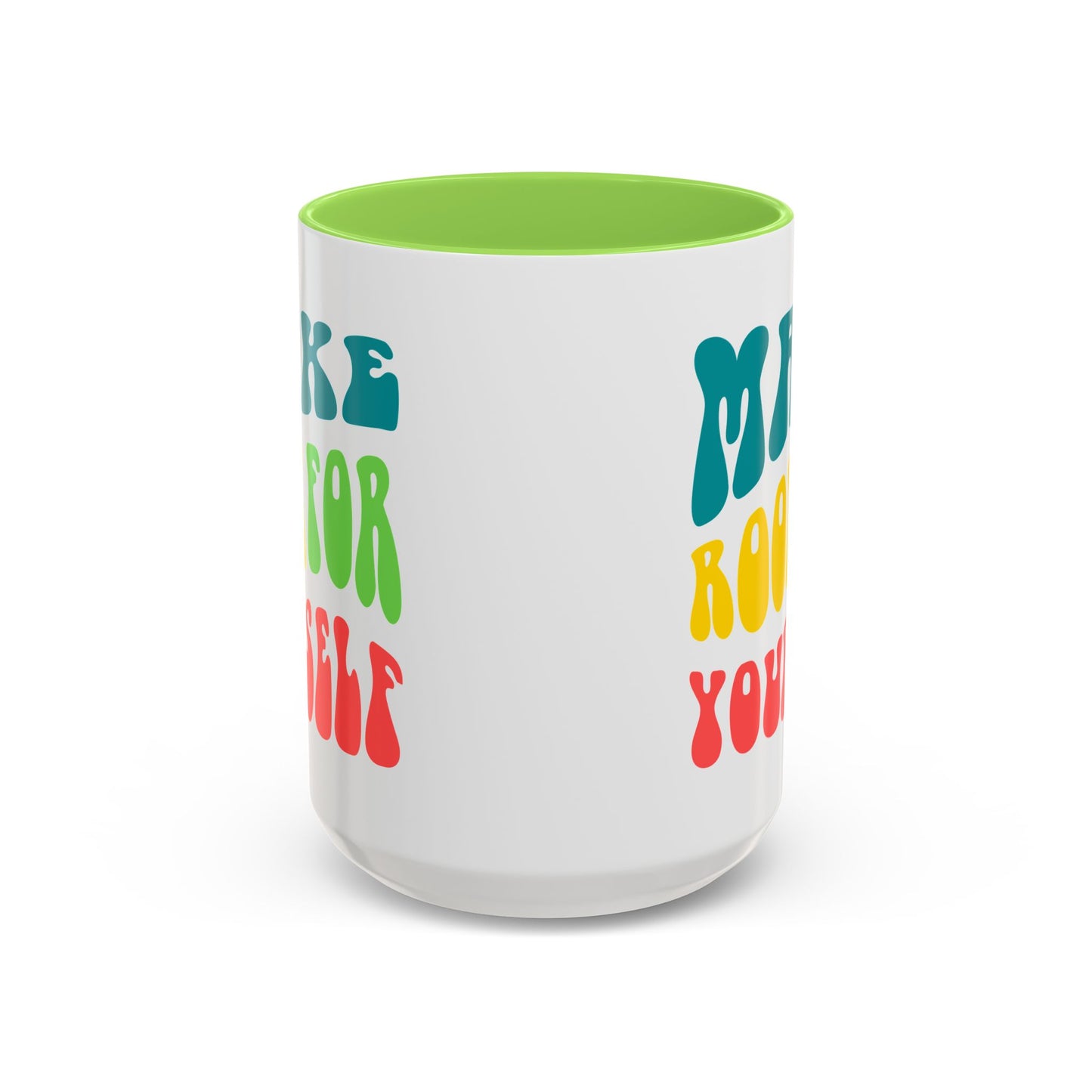 Make Room For Yourself – Retro Affirmation Accent Mug (11oz/15oz)