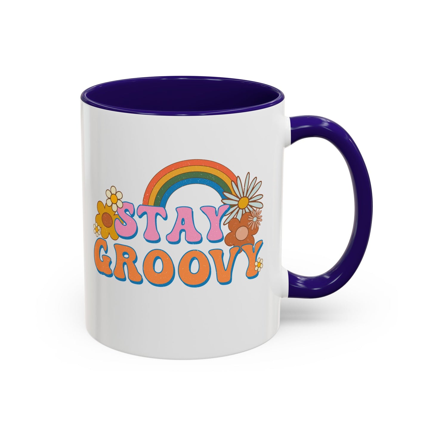 Stay Groovy Coffee Mug – Accent (11/15oz, 9 Colors)