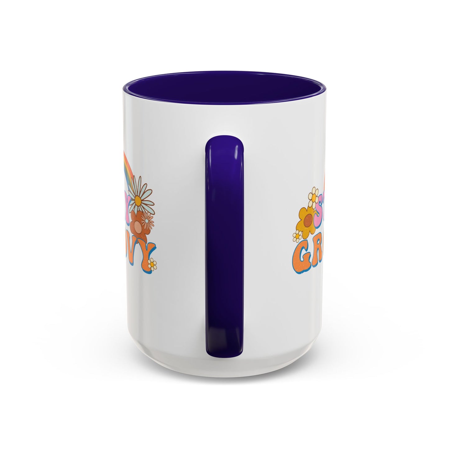 Stay Groovy Coffee Mug – Accent (11/15oz, 9 Colors)