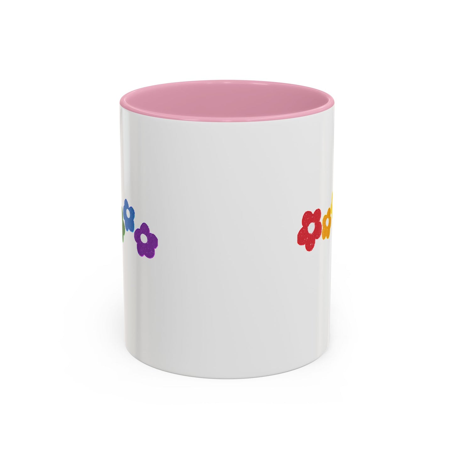 Rainbow Flower Arc Ceramic Mug – 11oz, 15oz, 20oz
