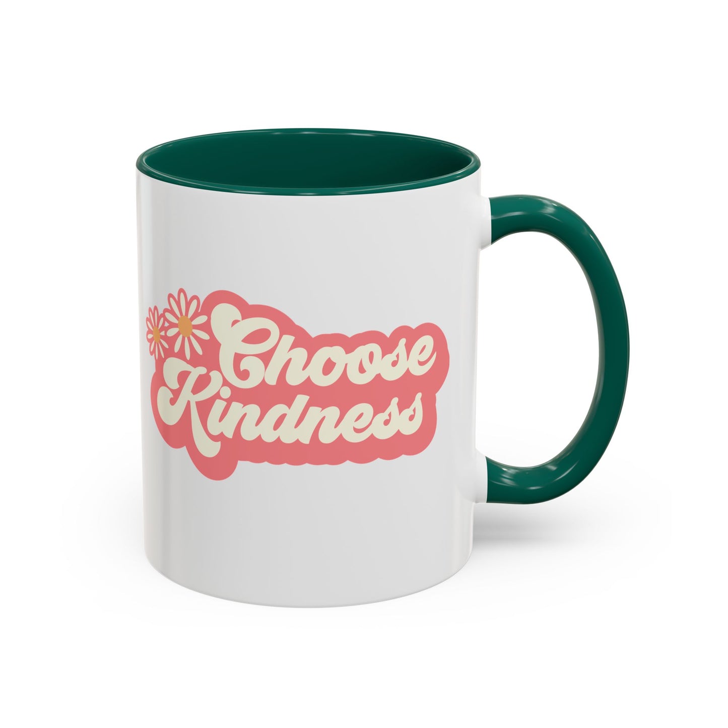Choose Kindness Retro Accent Mug (11oz/15oz)