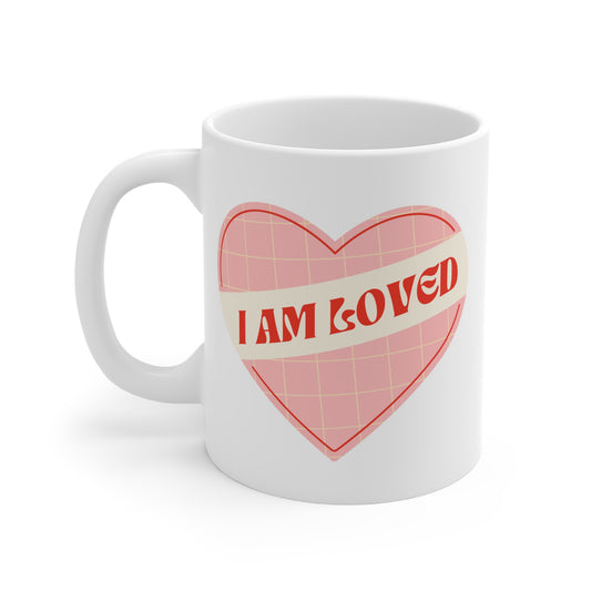 I Am Loved Heart – Self-Love Ceramic Mug (11oz/15oz/20oz)