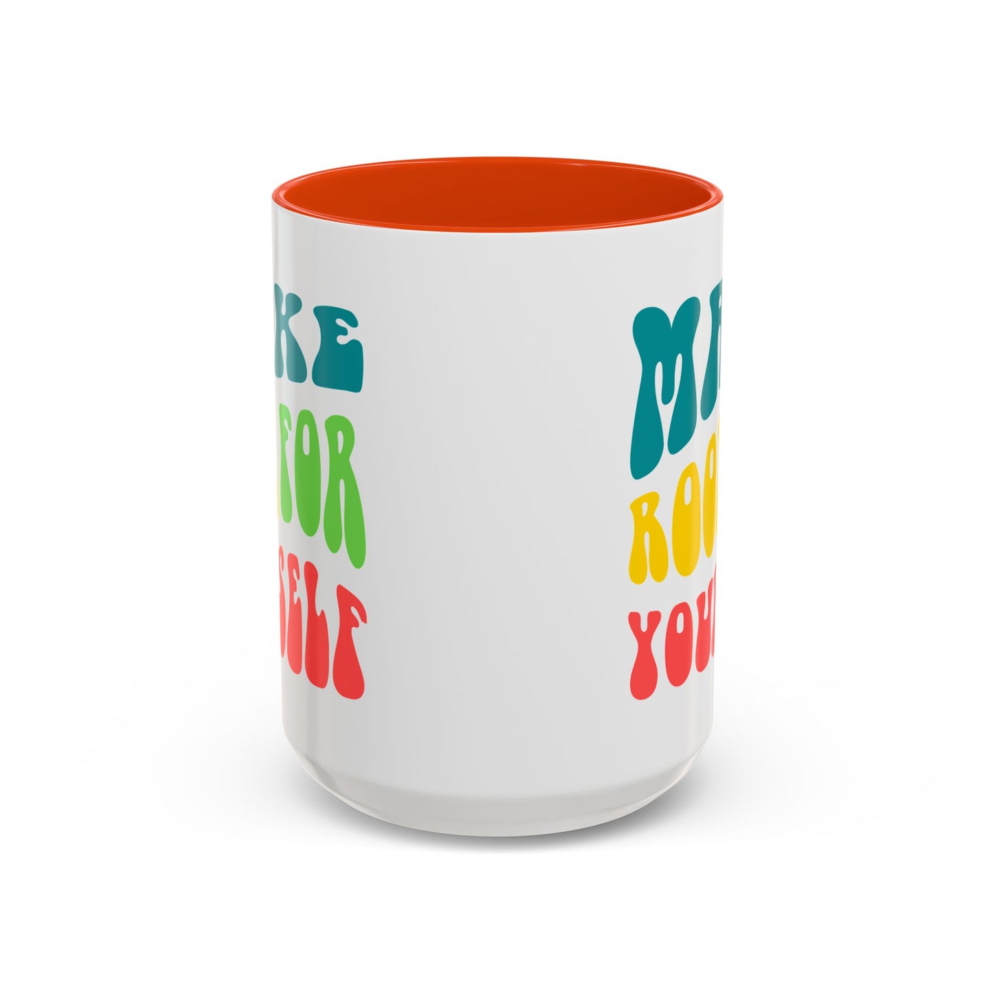 Make Room For Yourself – Retro Affirmation Accent Mug (11oz/15oz)
