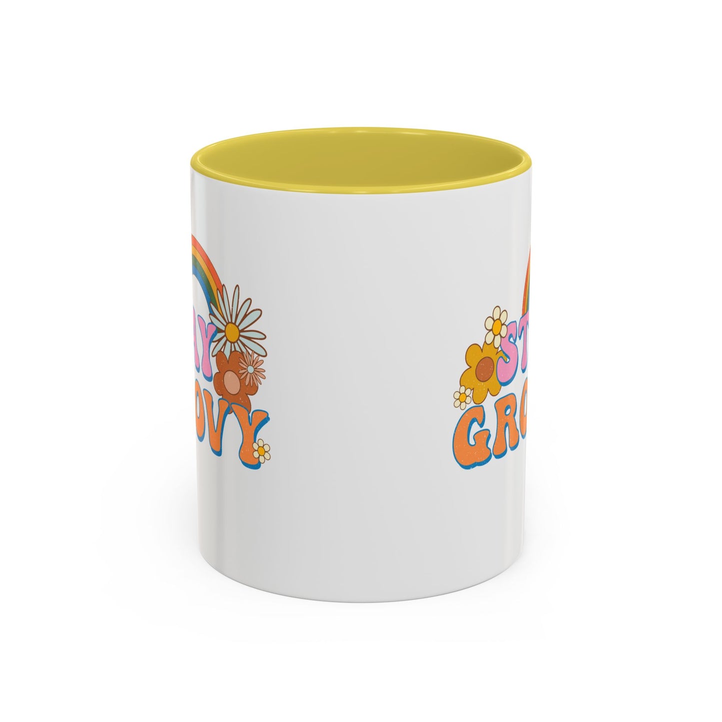 Stay Groovy Coffee Mug – Accent (11/15oz, 9 Colors)