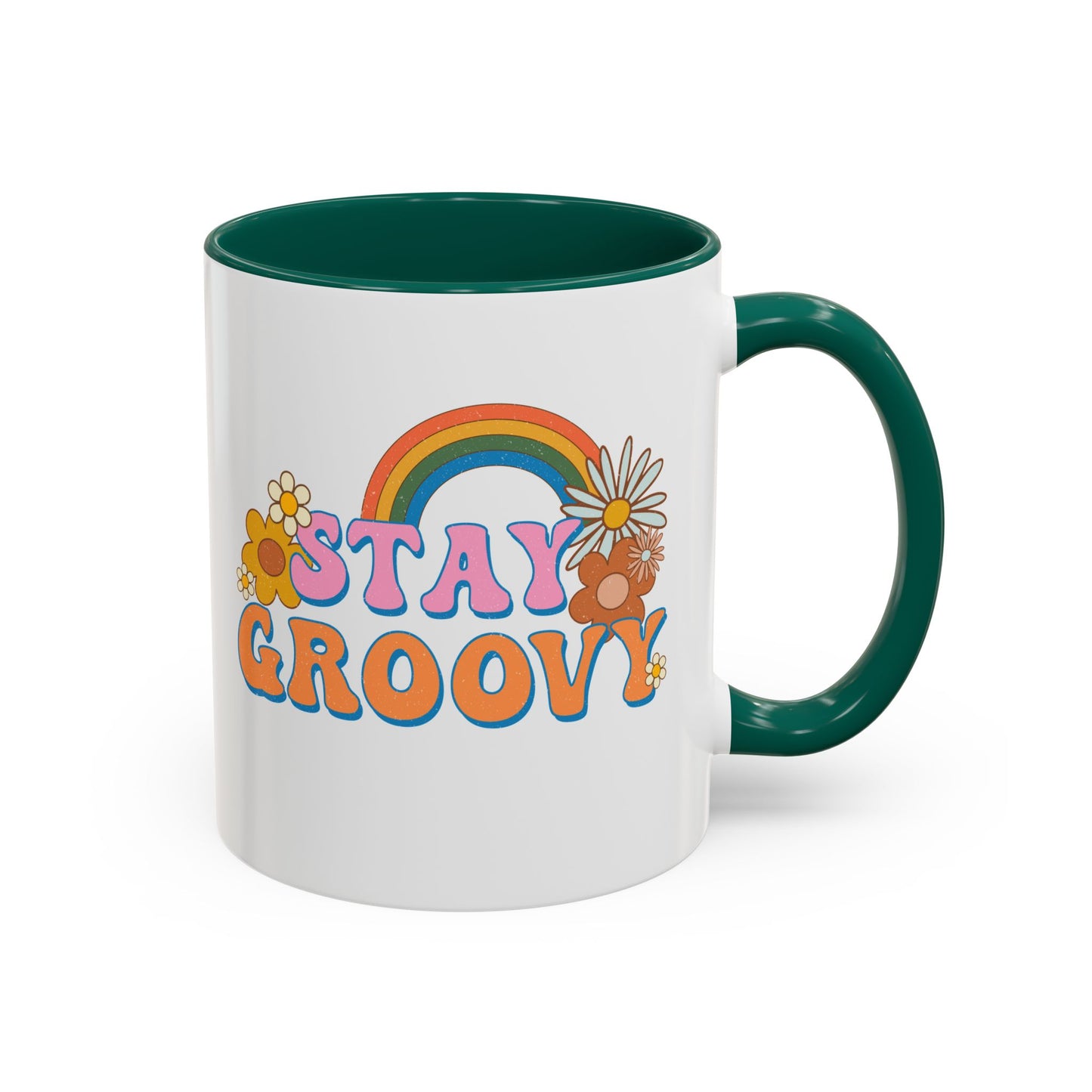 Stay Groovy Coffee Mug – Accent (11/15oz, 9 Colors)