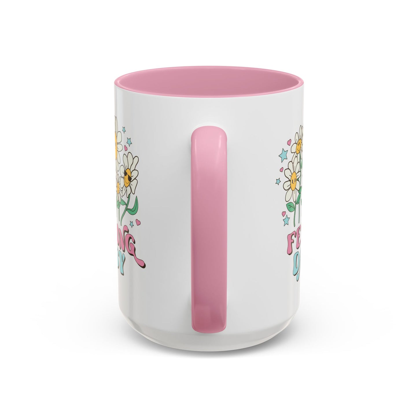 Feeling Daisy – Groovy Floral Accent Mug (11oz/15oz)