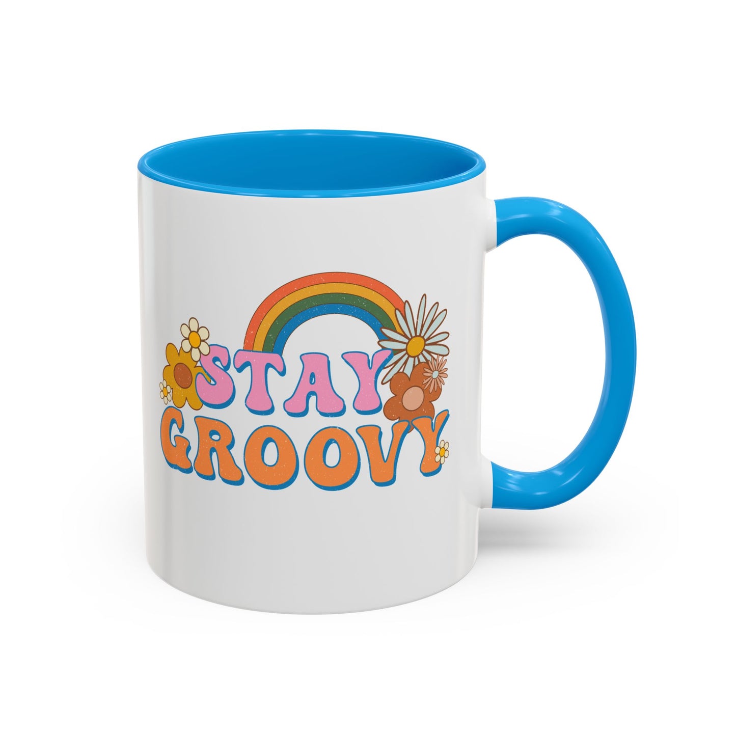Stay Groovy Coffee Mug – Accent (11/15oz, 9 Colors)