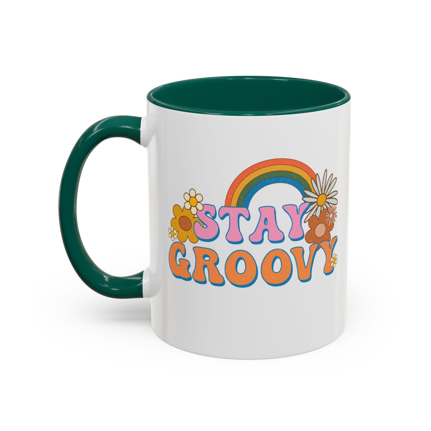 Stay Groovy Coffee Mug – Accent (11/15oz, 9 Colors)