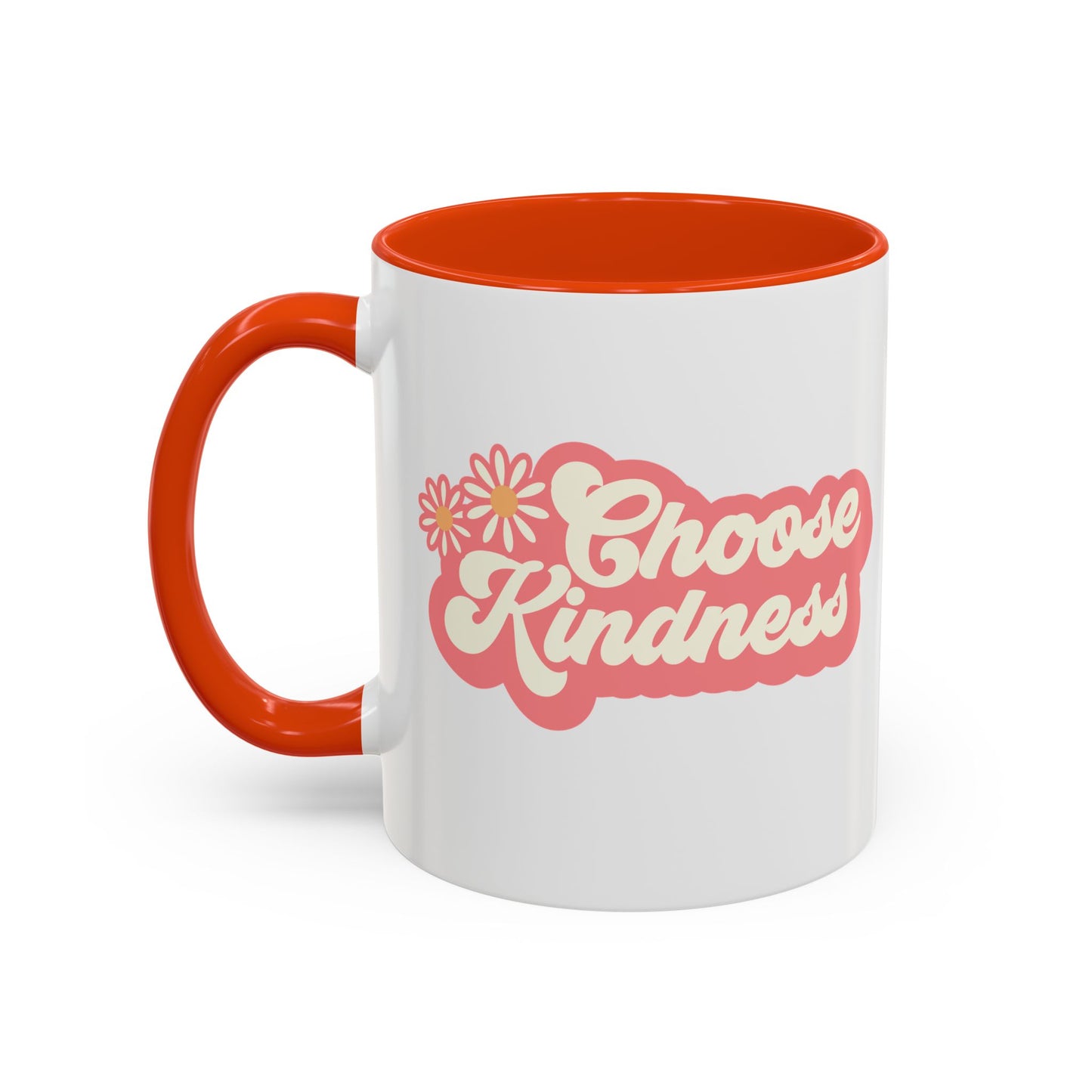 Choose Kindness Retro Accent Mug (11oz/15oz)