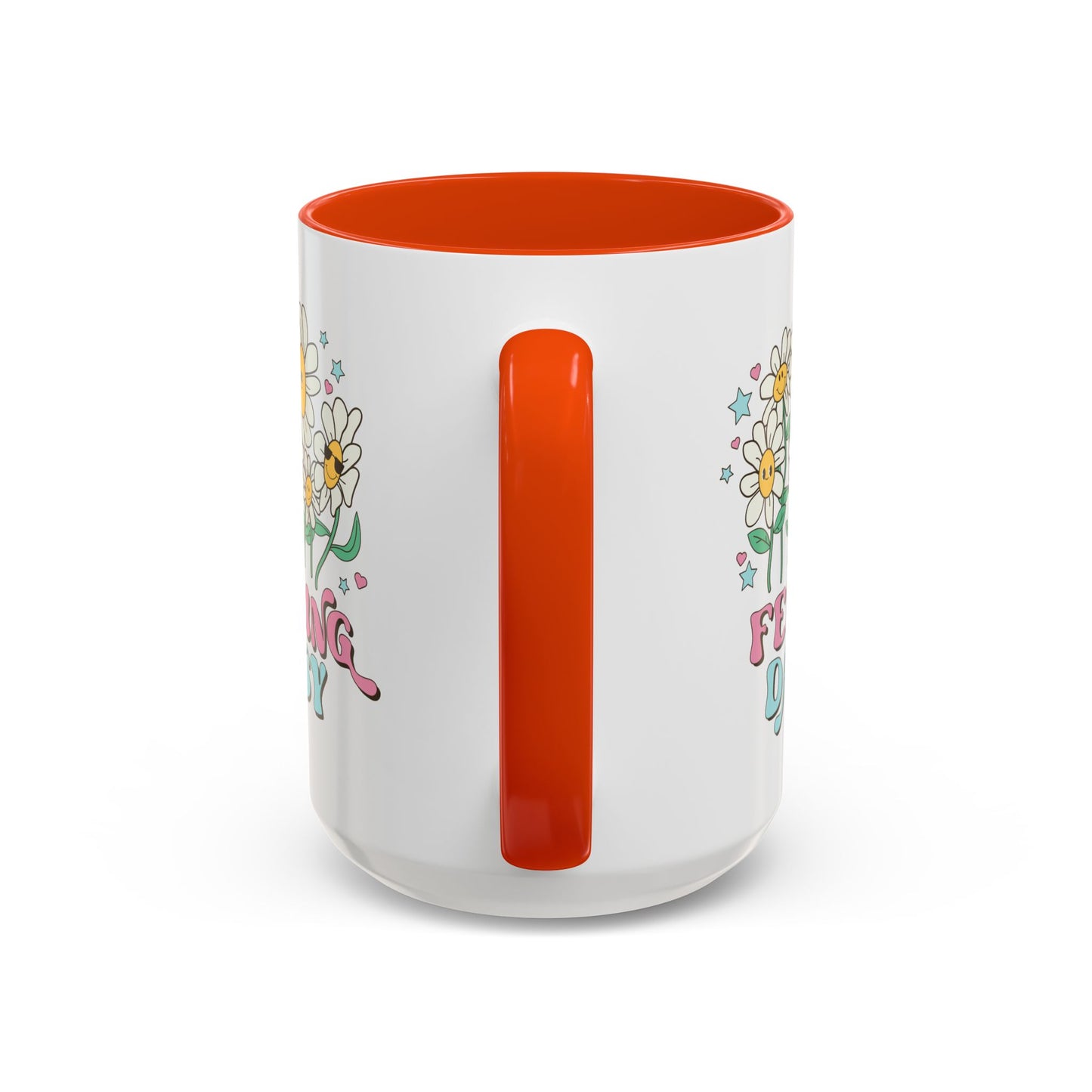 Feeling Daisy – Groovy Floral Accent Mug (11oz/15oz)