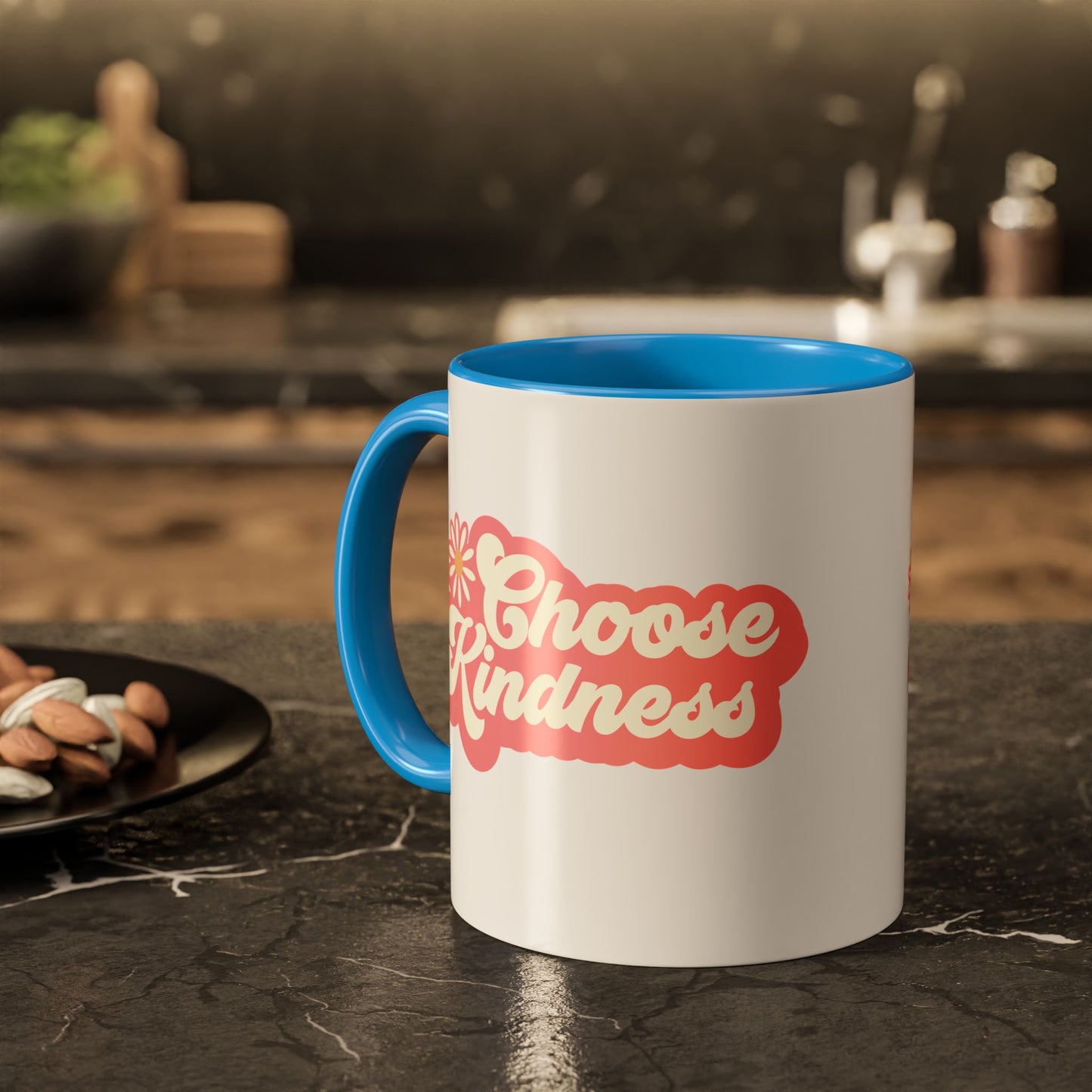 Choose Kindness Retro Accent Mug (11oz/15oz)