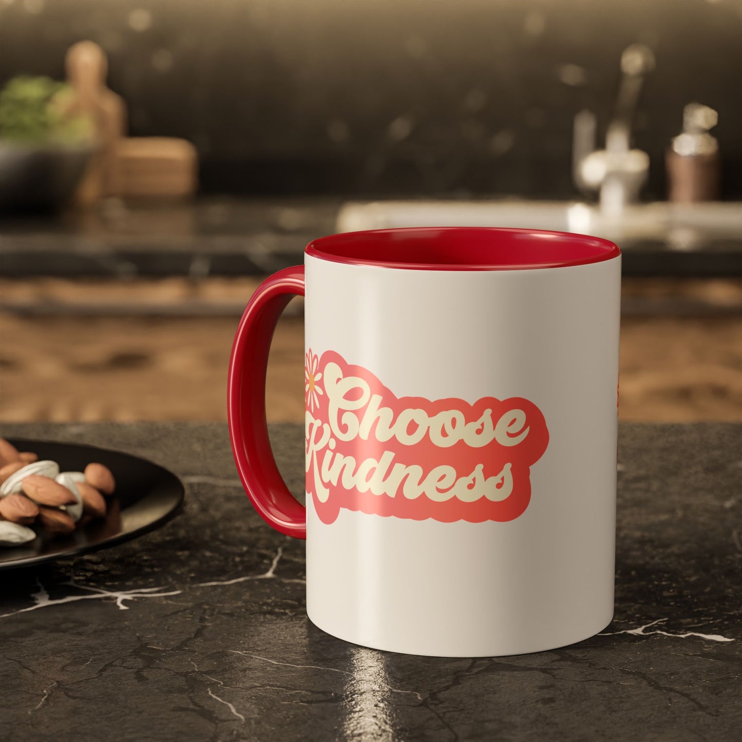 Choose Kindness Retro Accent Mug (11oz/15oz)