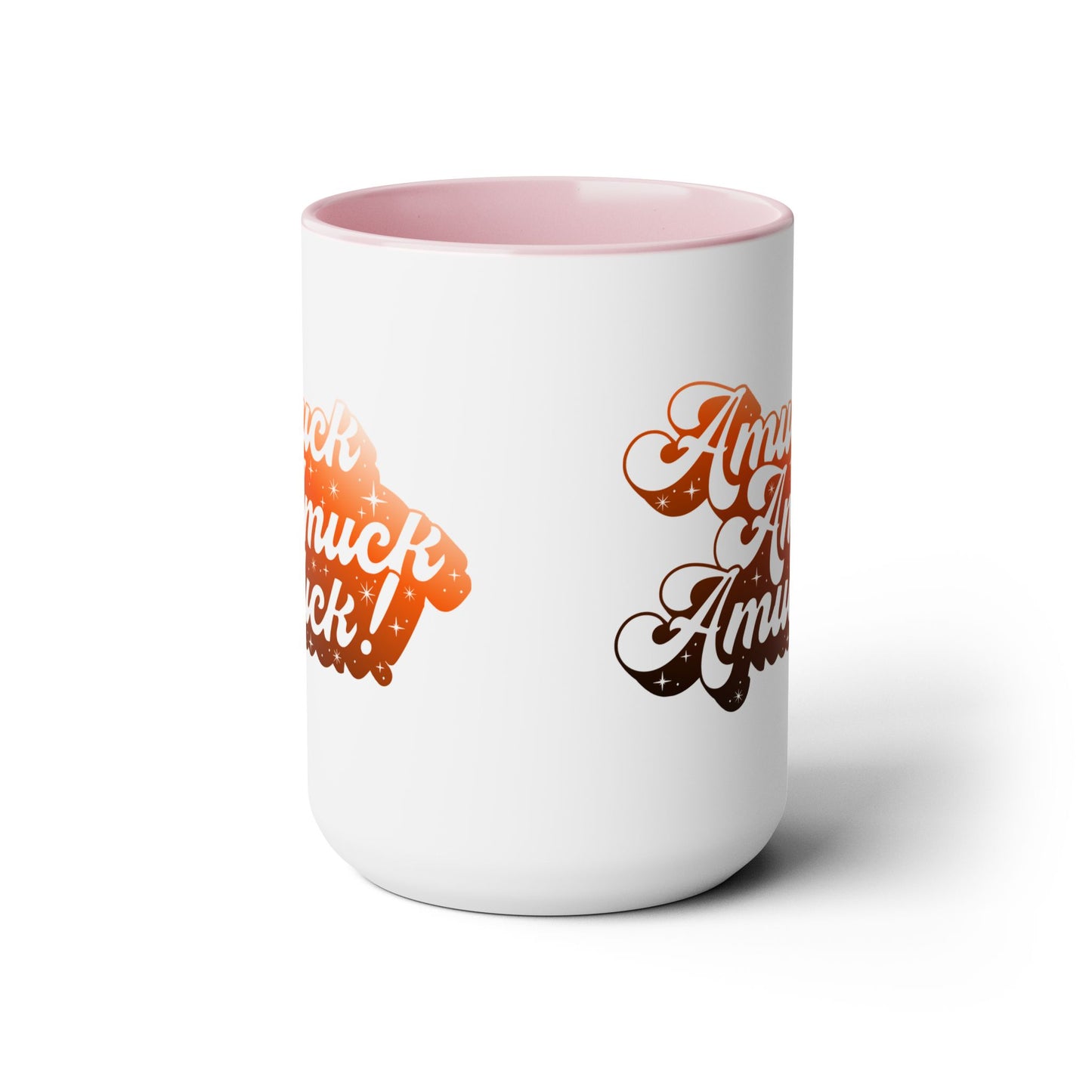 Amuck Amuck Amuck! Coffee Mug – Black Accent | Halloween Groovy Vibes