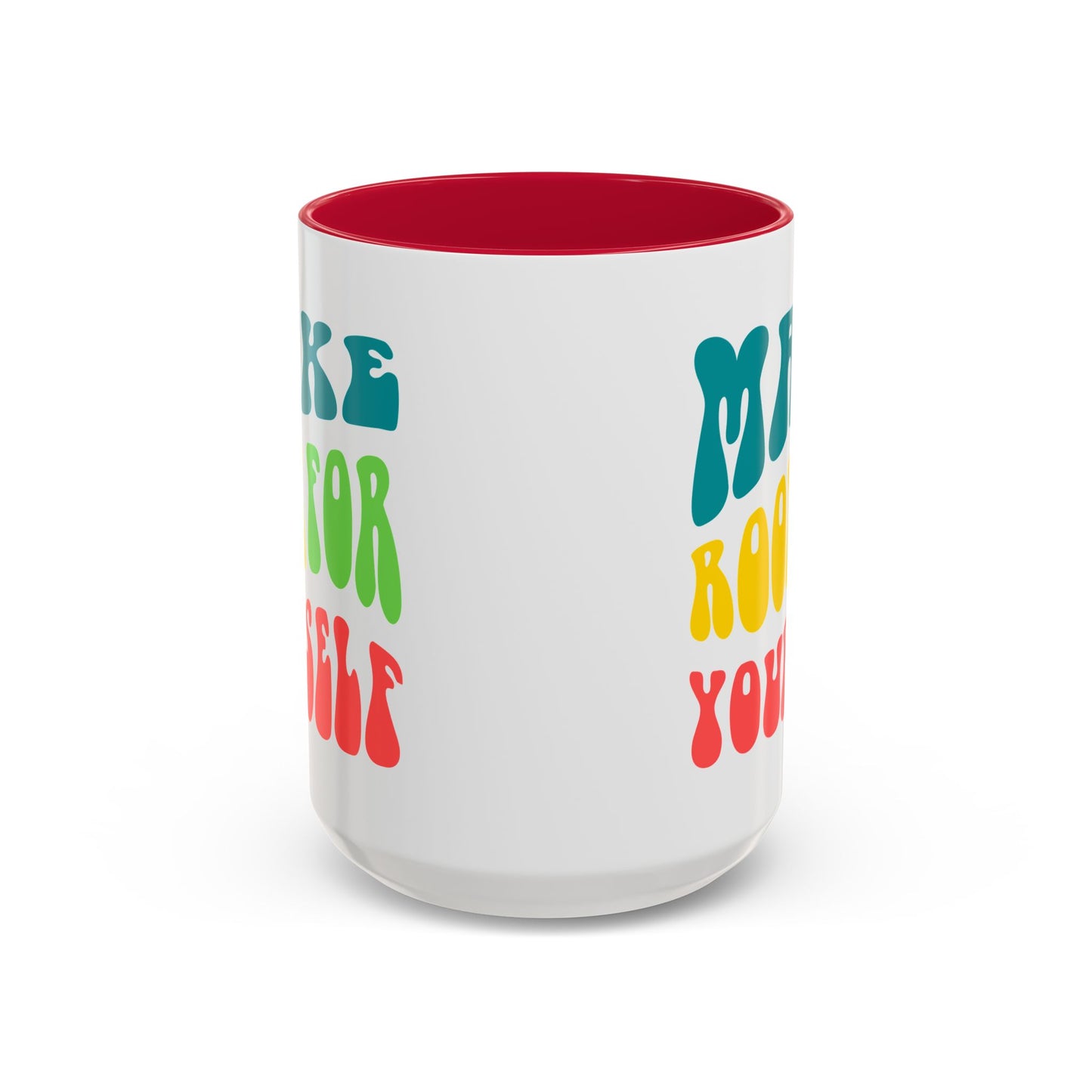 Make Room For Yourself – Retro Affirmation Accent Mug (11oz/15oz)