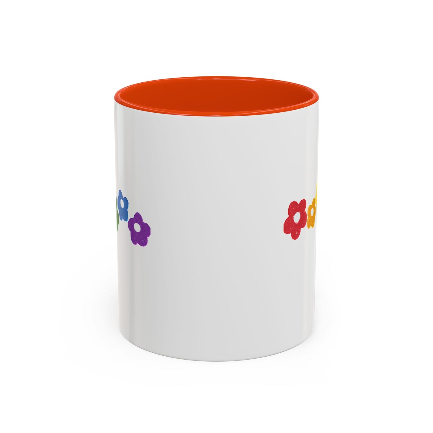 Rainbow Flower Arc Ceramic Mug – 11oz, 15oz, 20oz