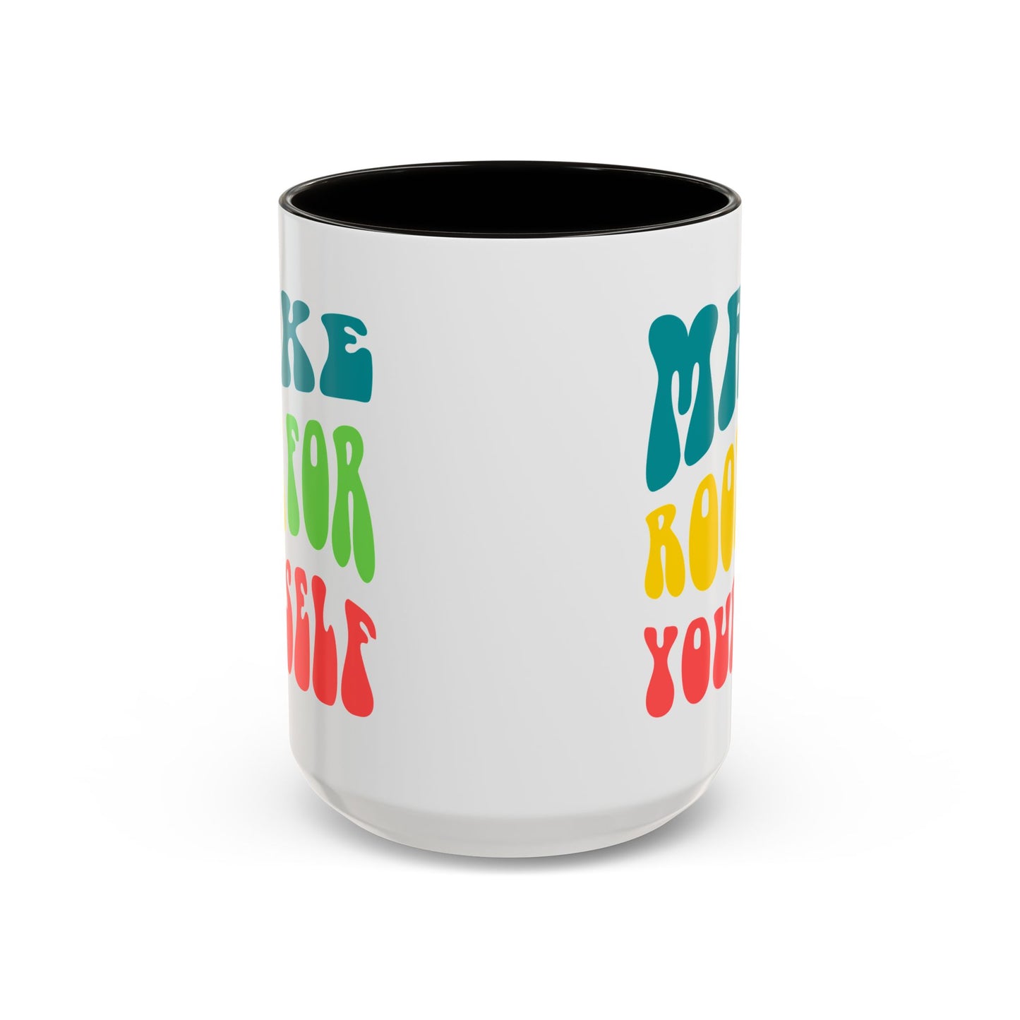 Make Room For Yourself – Retro Affirmation Accent Mug (11oz/15oz)