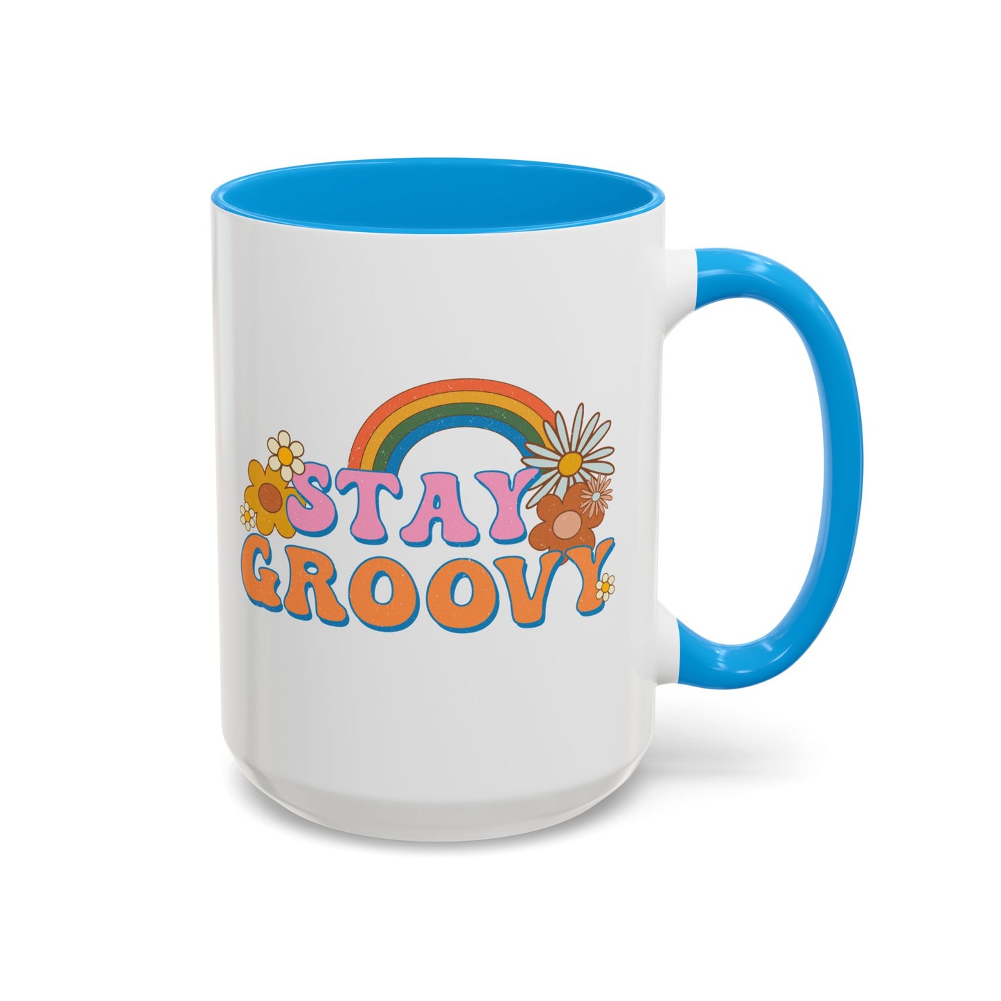 Stay Groovy Coffee Mug – Accent (11/15oz, 9 Colors)